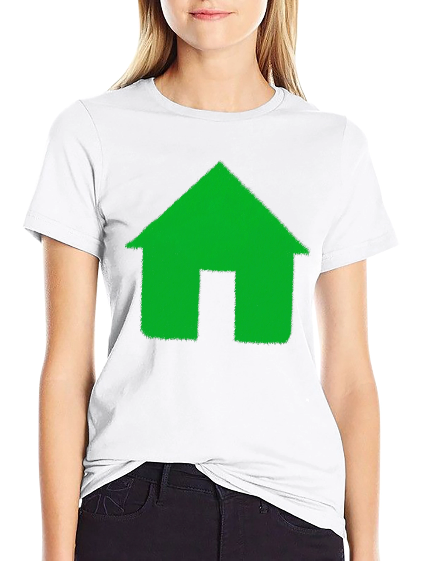 Green House Graphic Black T-Shirt