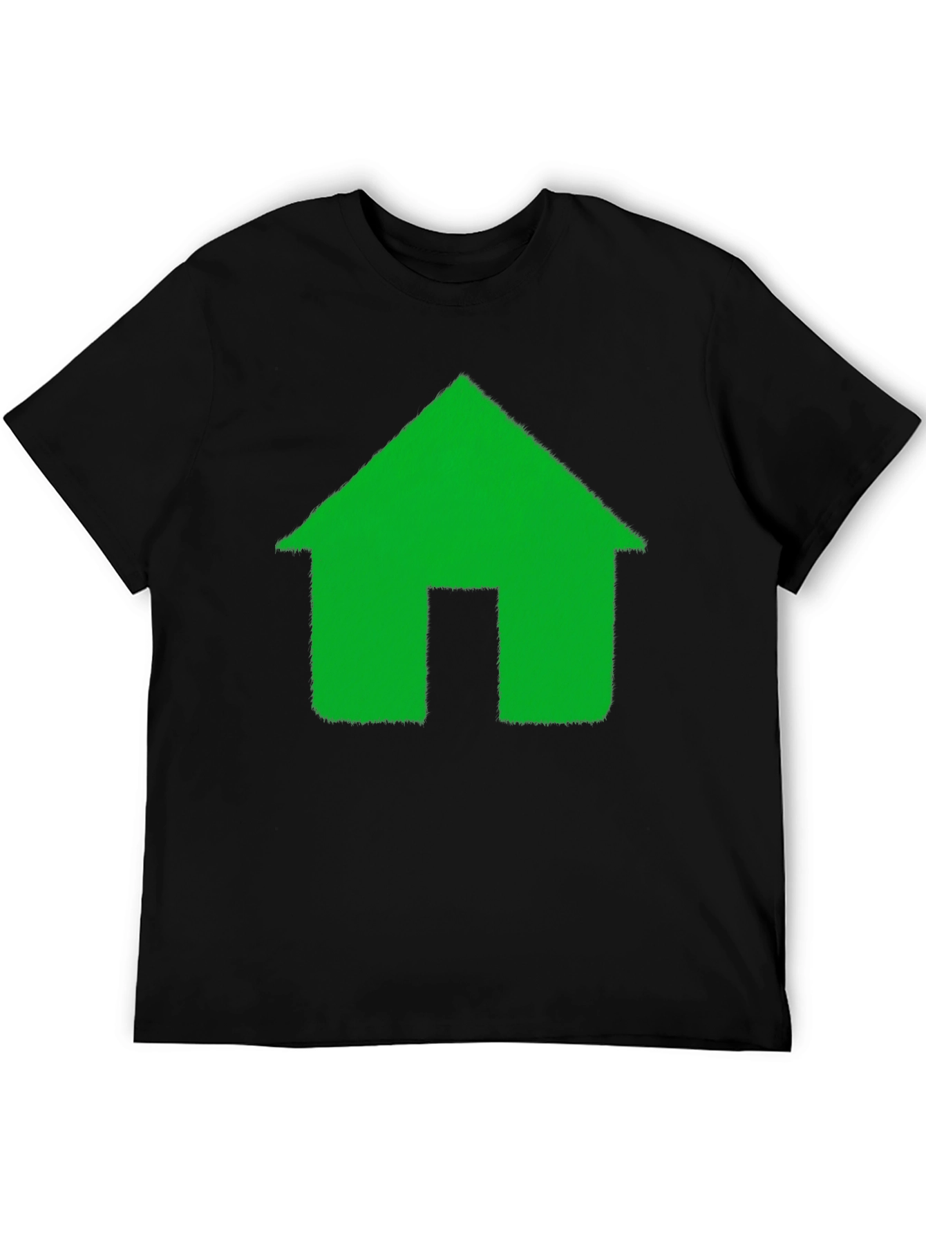 Green House Graphic Black T-Shirt