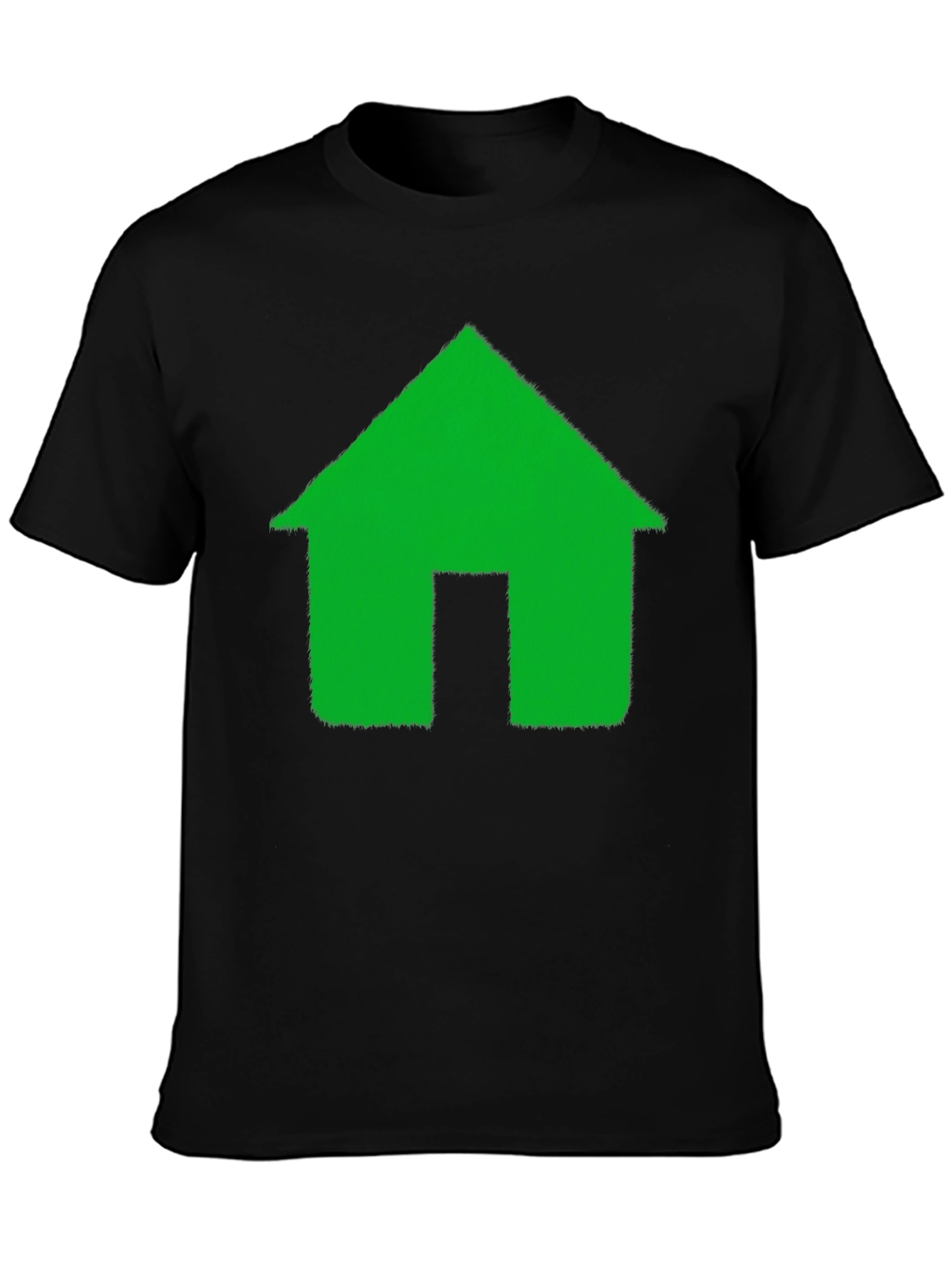 Green House Graphic Black T-Shirt