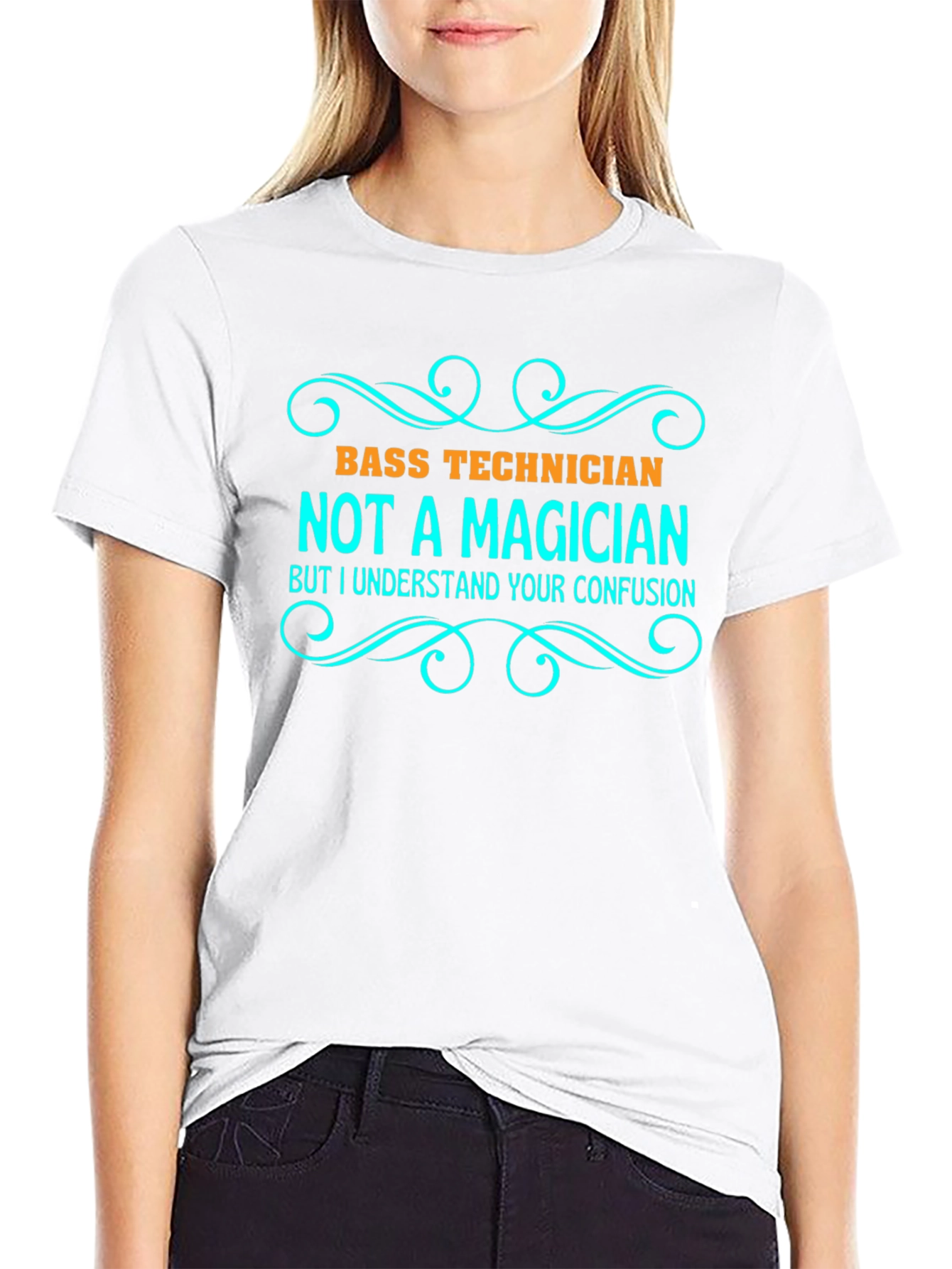 Bass Technician Funny Graphic T-Shirt