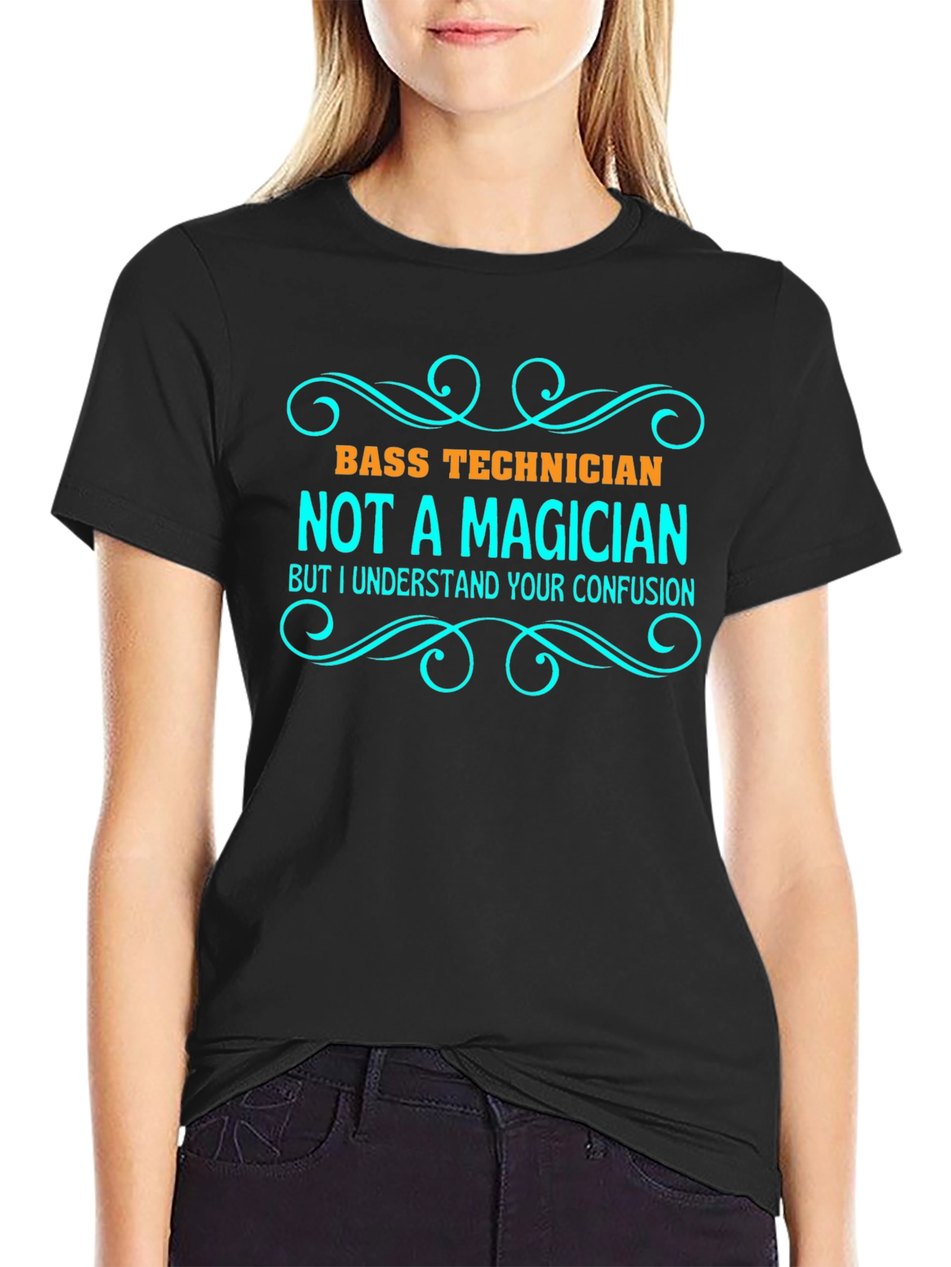 Bass Technician Funny Graphic T-Shirt