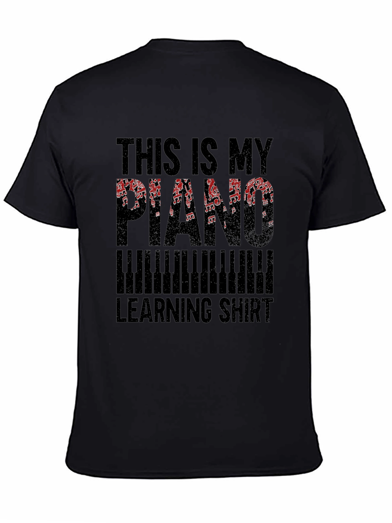 Piano Learning Shirt - Music Notes Tee