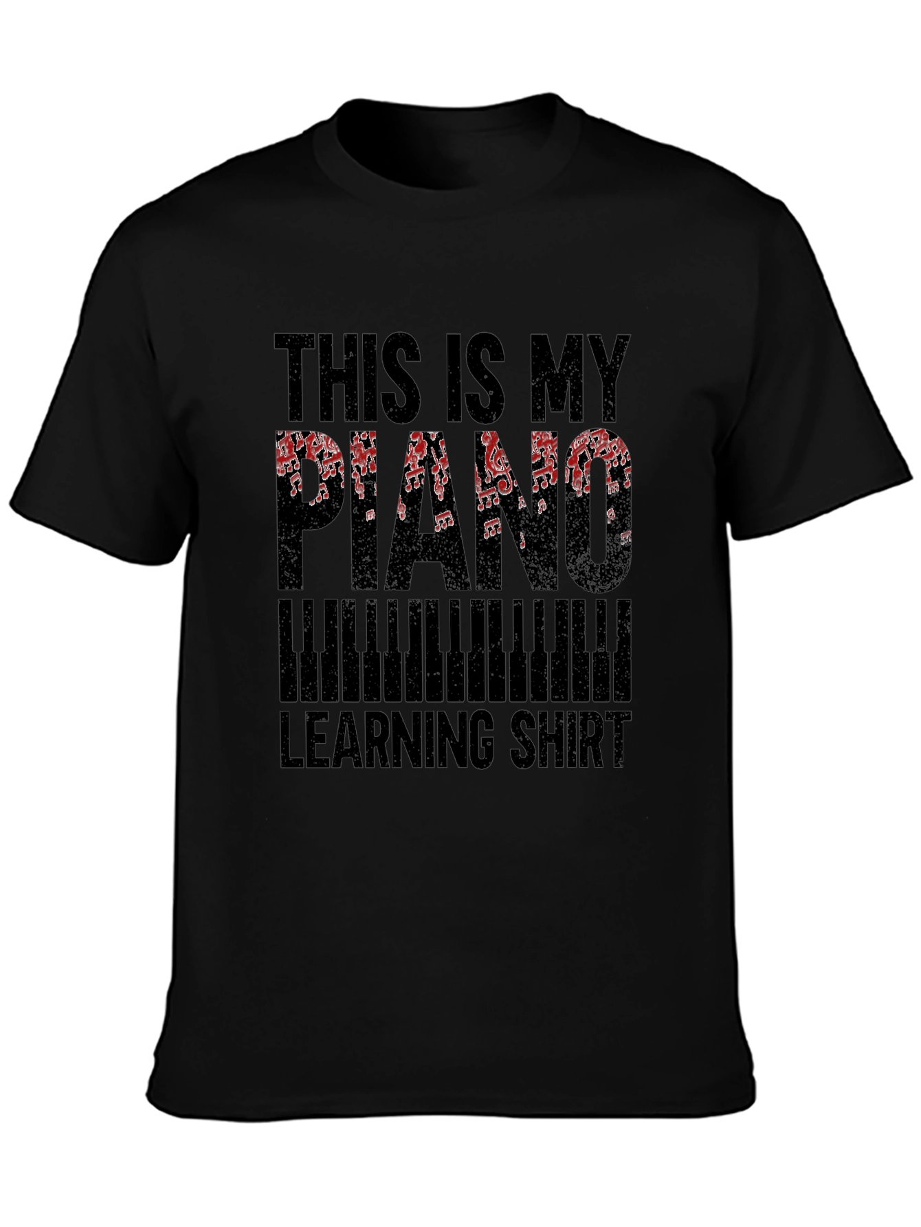 Piano Learning Shirt - Music Notes Tee