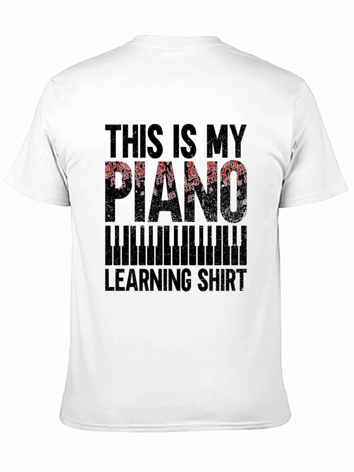 Piano Learning Shirt - Music Notes Tee