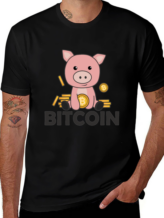 Bitcoin Piggy Bank Tee - Crypto Currency T-Shirt