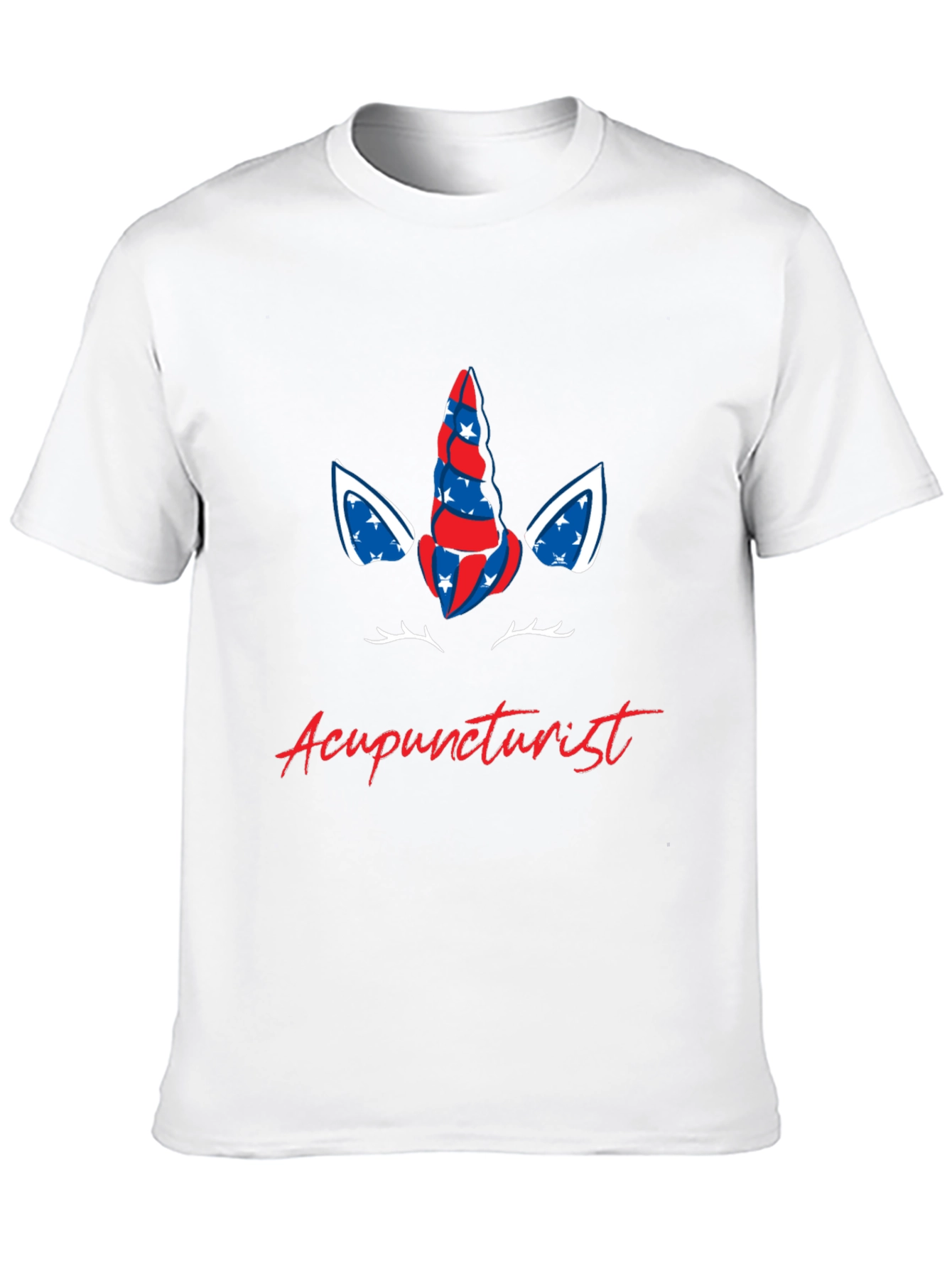 Acupuncturist Patriotic Unicorn Graphic Tee