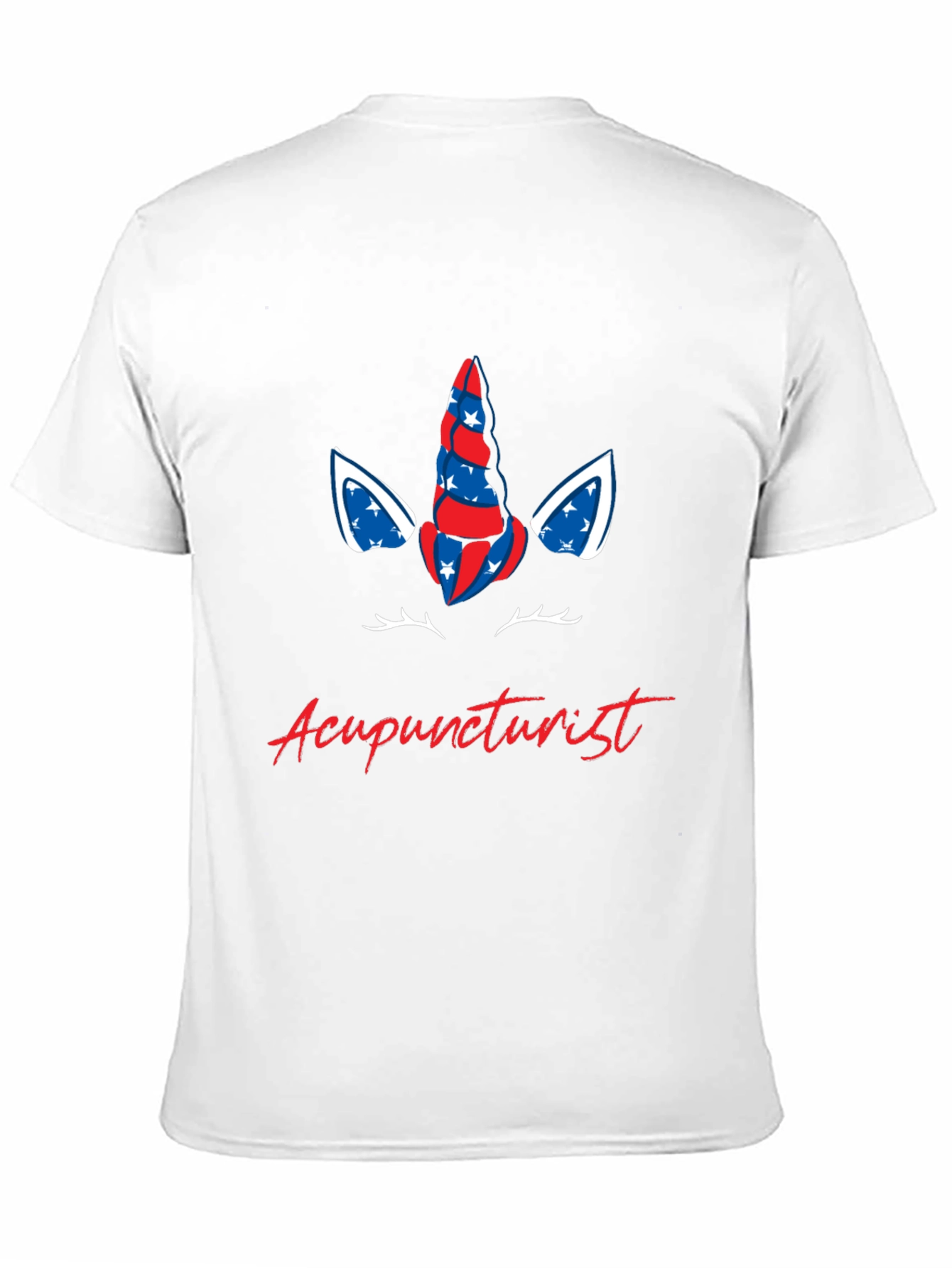 Acupuncturist Patriotic Unicorn Graphic Tee