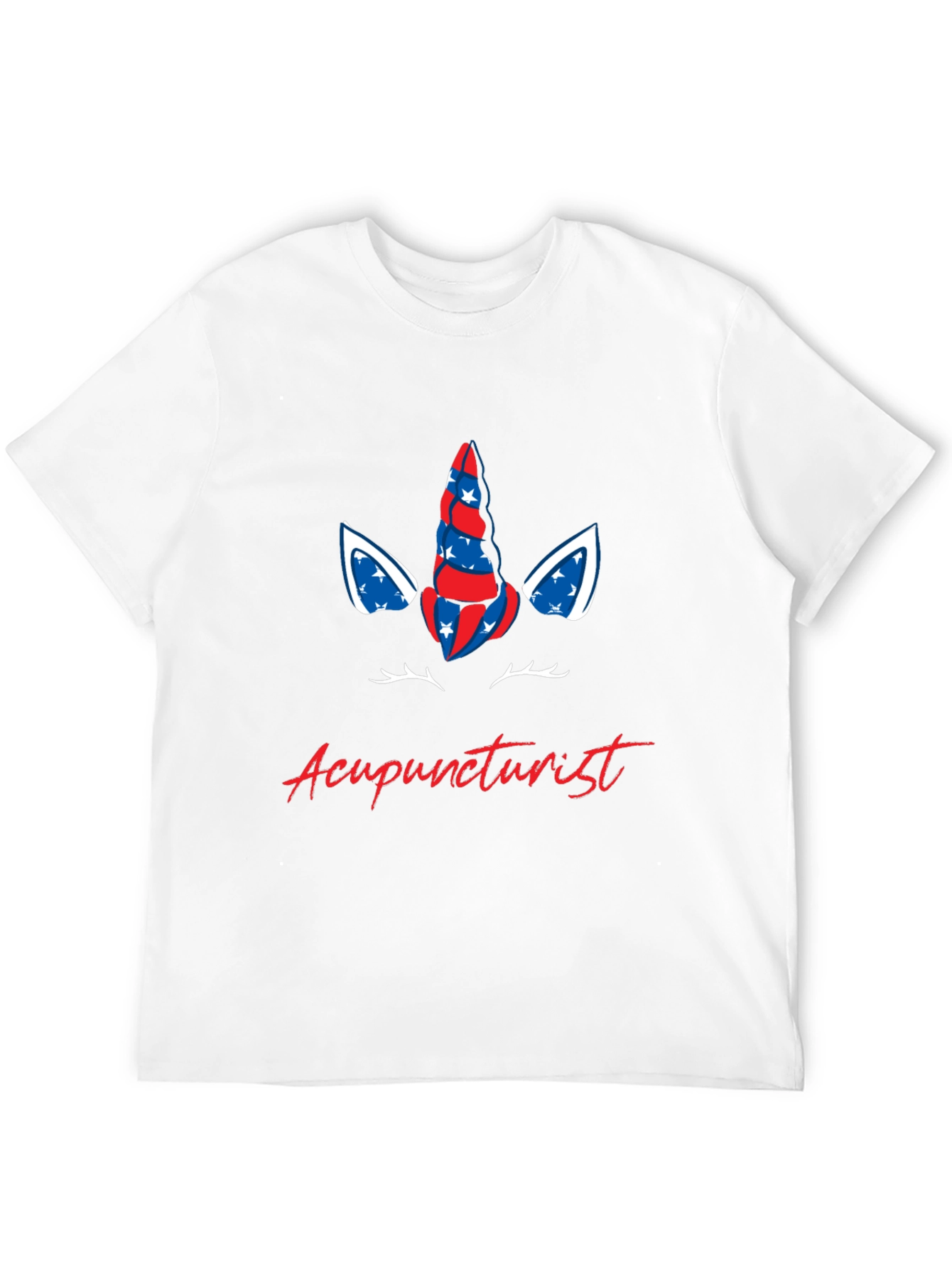 Acupuncturist Patriotic Unicorn Graphic Tee