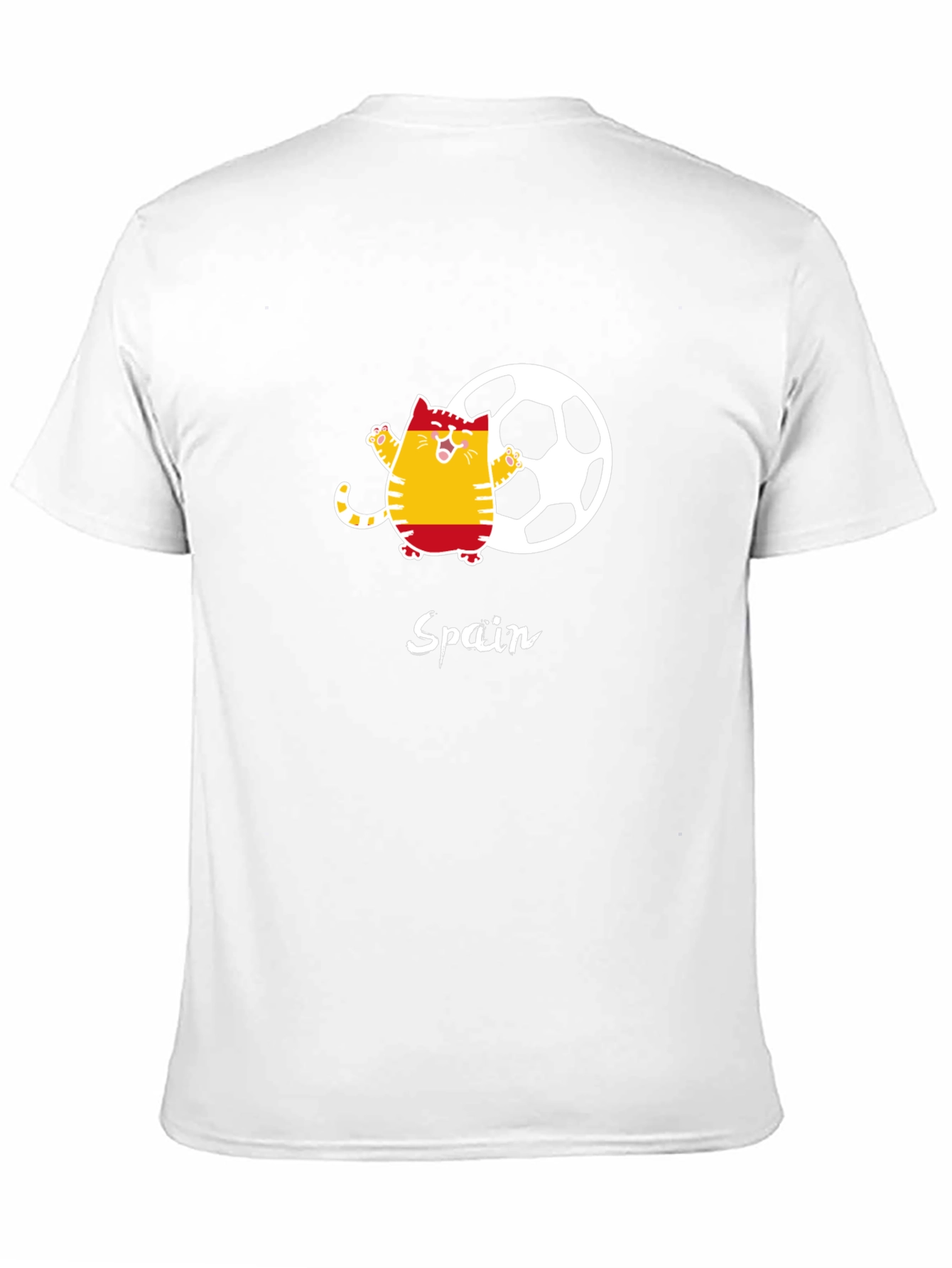 Spain Soccer Cat Graphic Tee