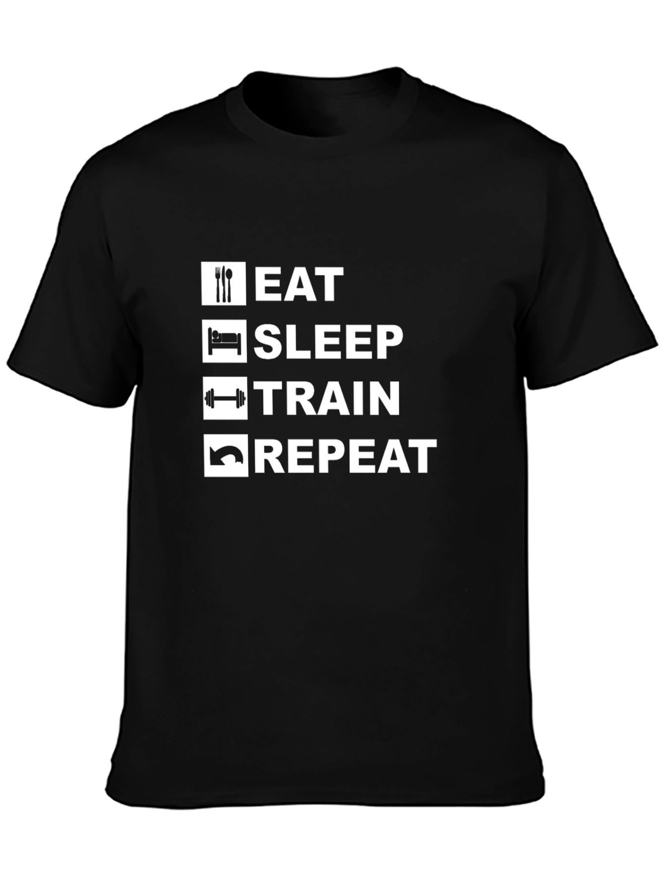 Eat Sleep Train Repeat Graphic Tee