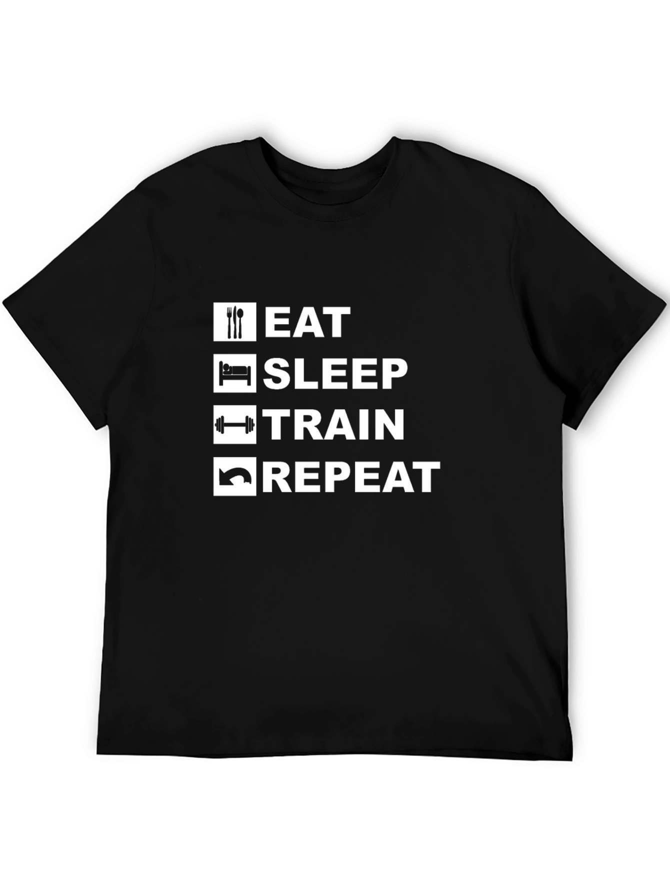 Eat Sleep Train Repeat Graphic Tee