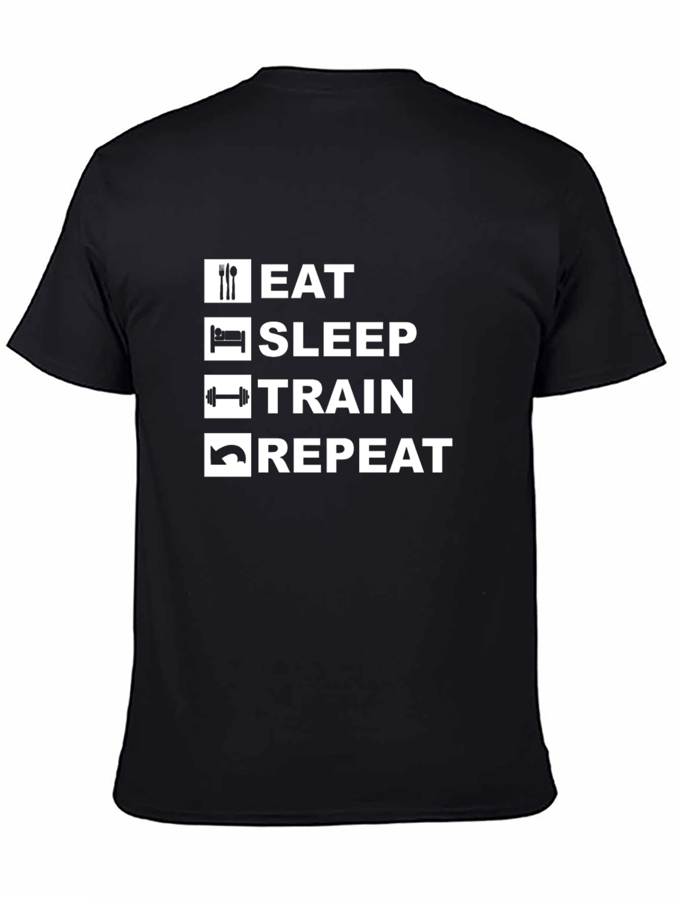 Eat Sleep Train Repeat Graphic Tee