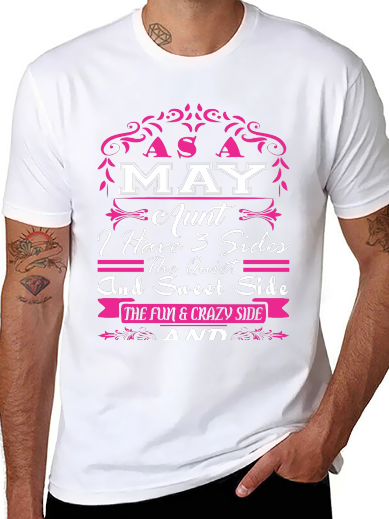 May Aunt Three Sides Graphic T-Shirt