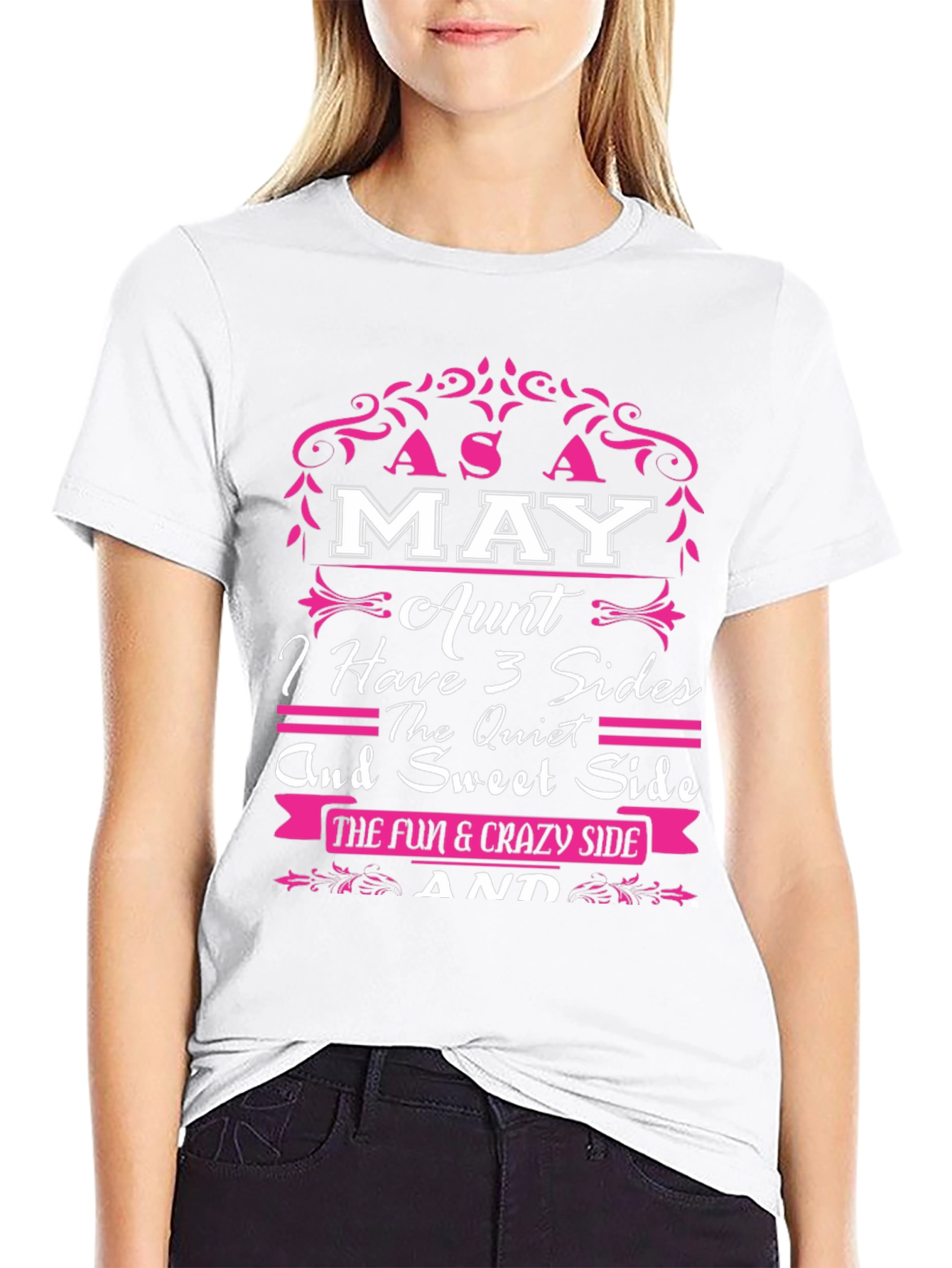 May Aunt Three Sides Graphic T-Shirt