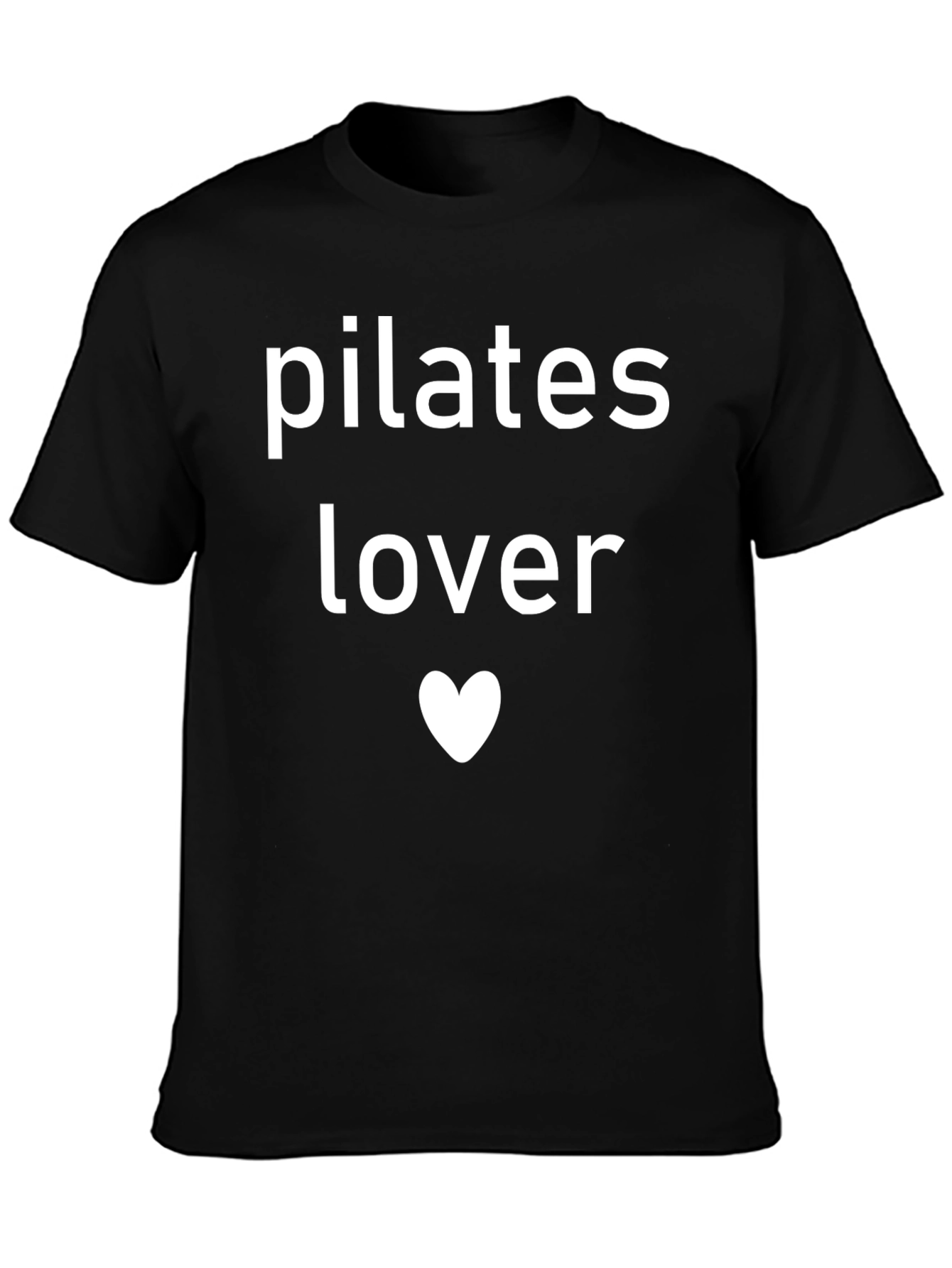 Pilates Lover Black T-Shirt