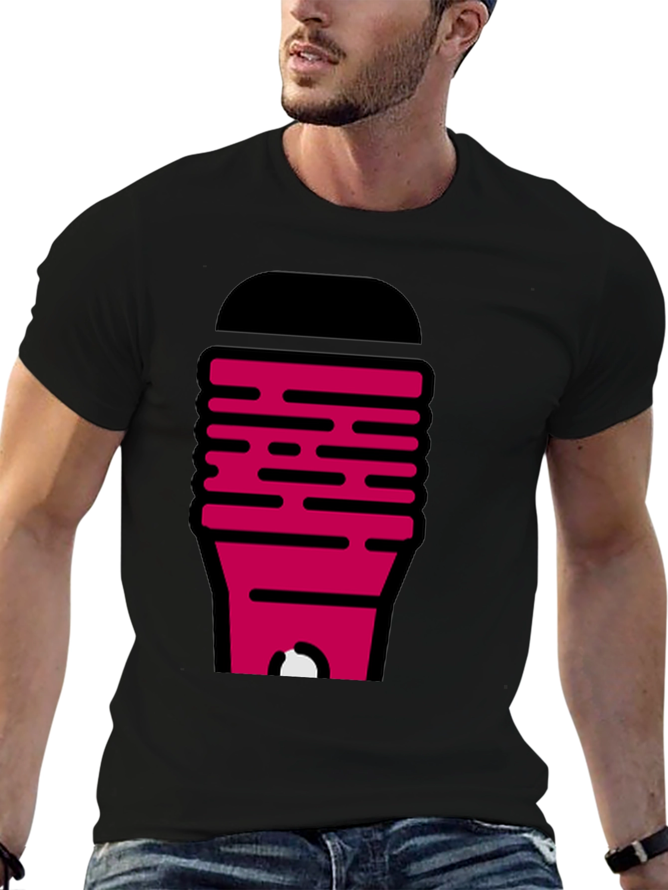 Novelty Graphic Tee - Modern Abstract Design