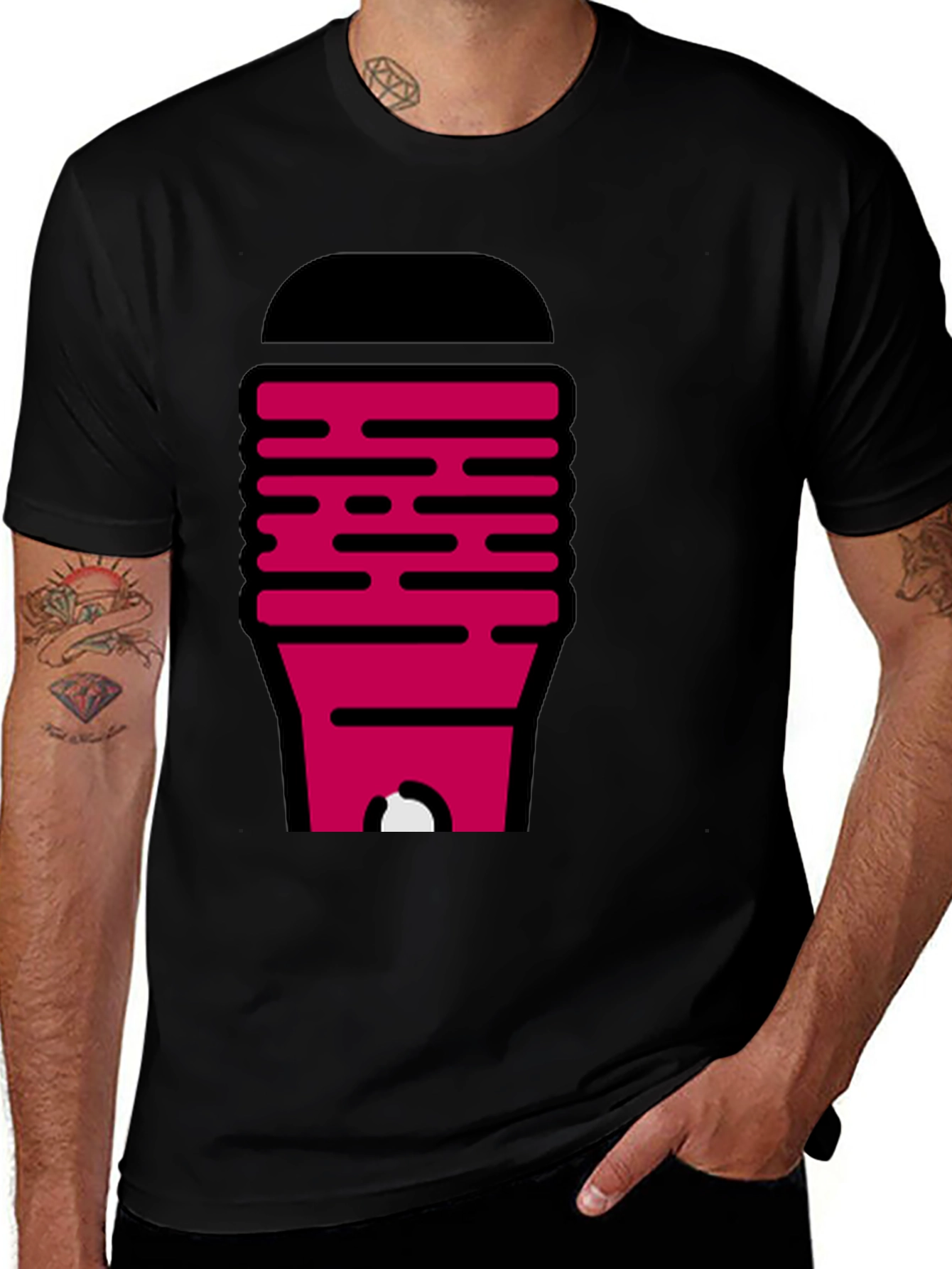 Novelty Graphic Tee - Modern Abstract Design