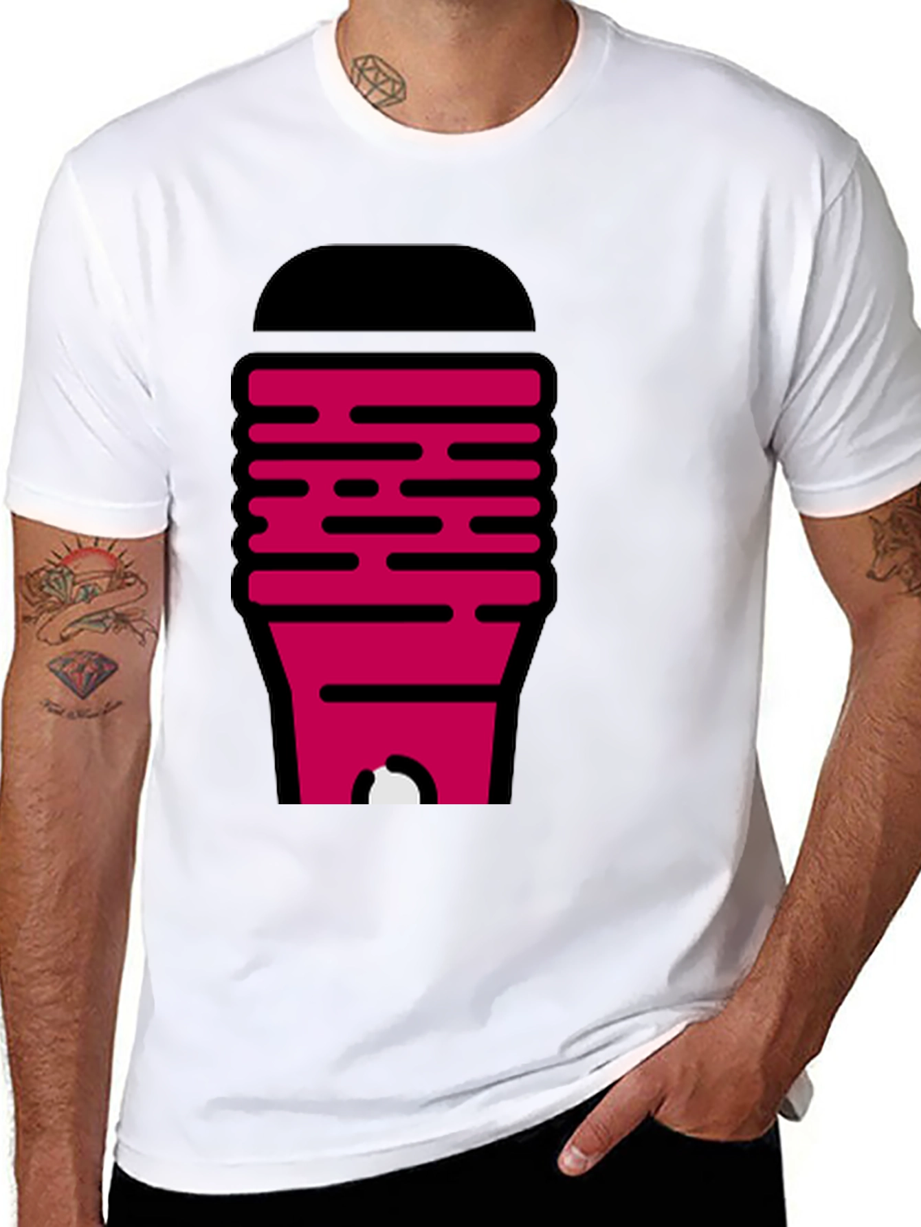 Novelty Graphic Tee - Modern Abstract Design