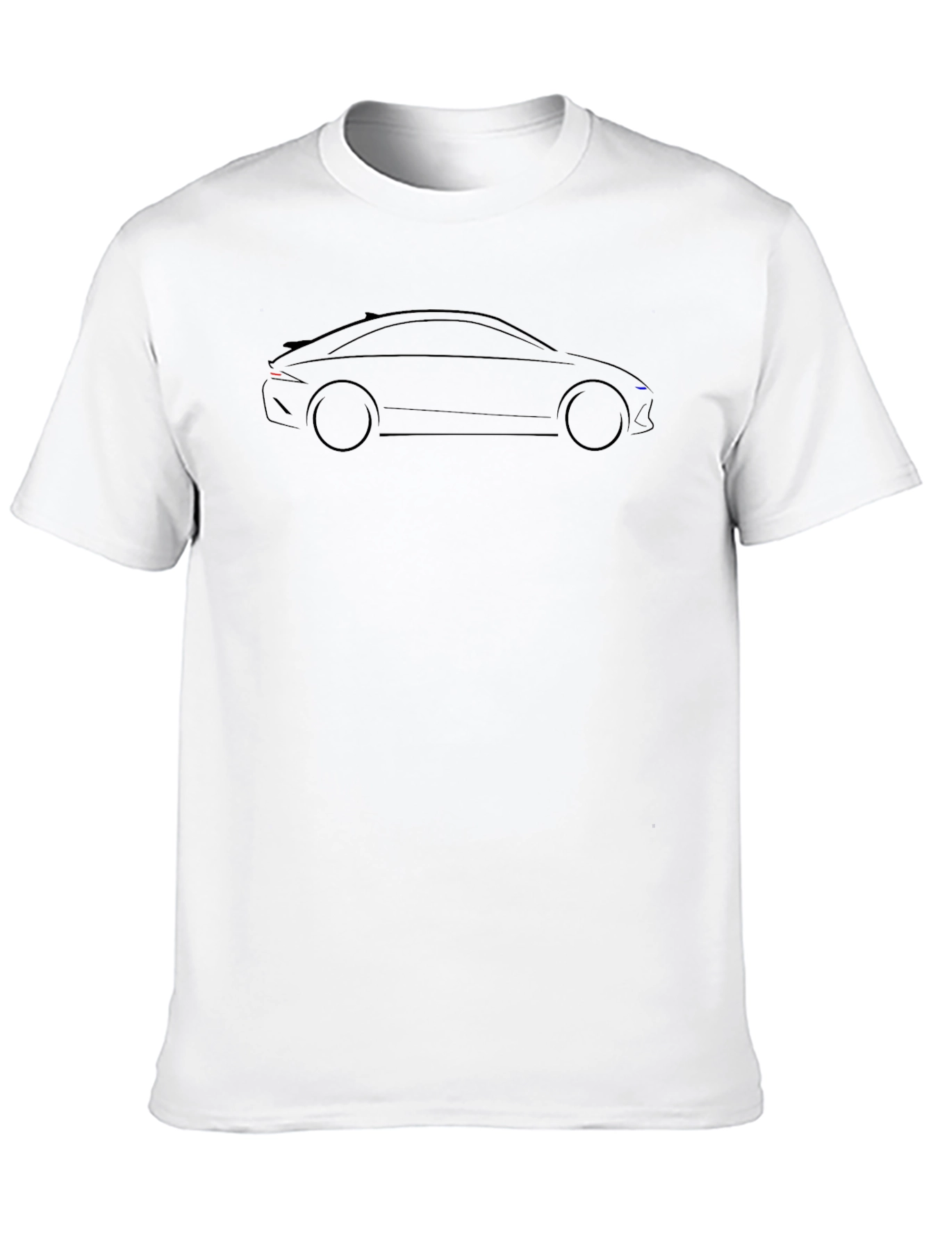 Modern Car Outline T-Shirt - Stylish Automotive Tee