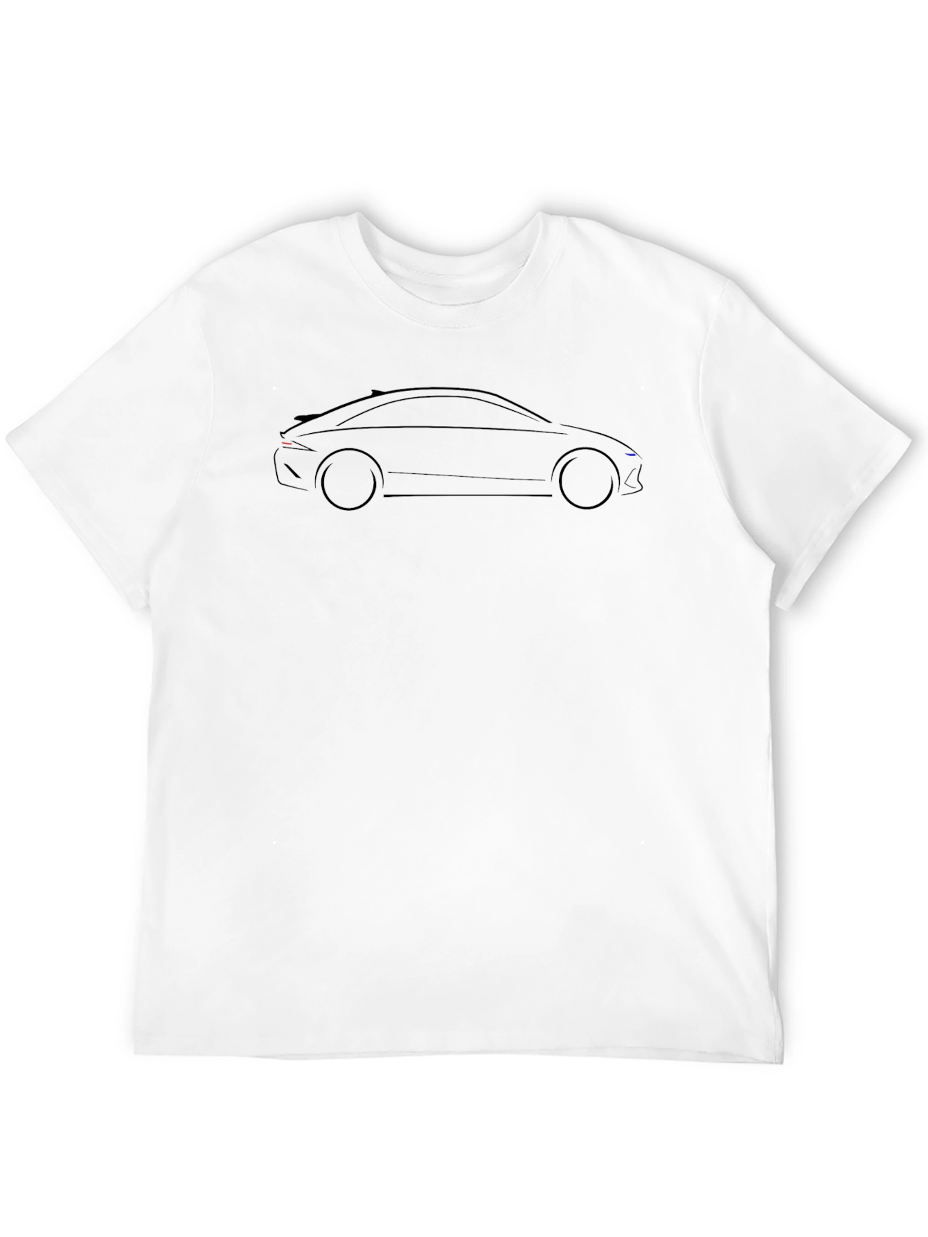 Modern Car Outline T-Shirt - Stylish Automotive Tee