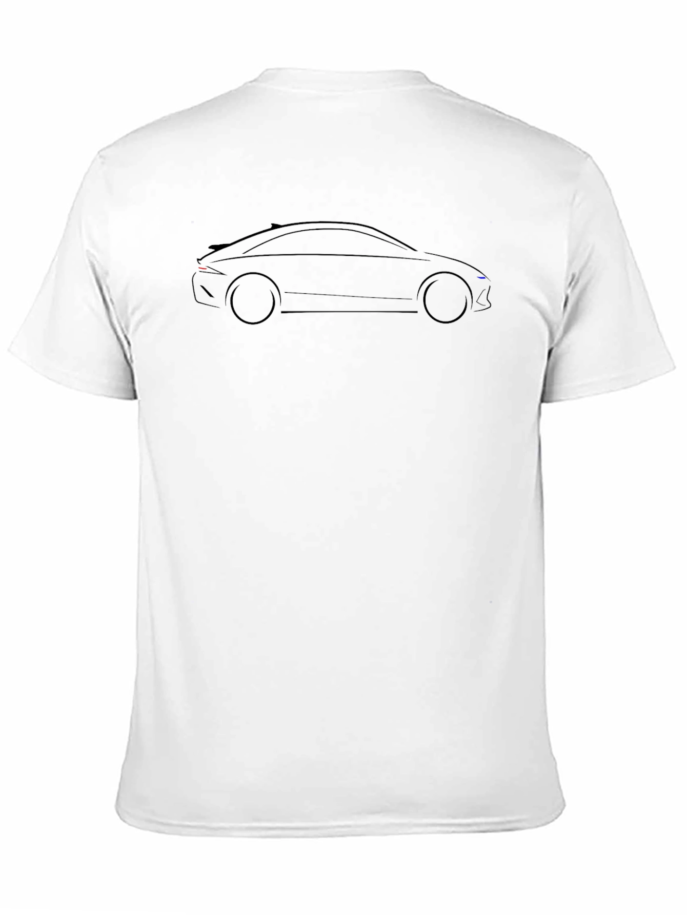 Modern Car Outline T-Shirt - Stylish Automotive Tee