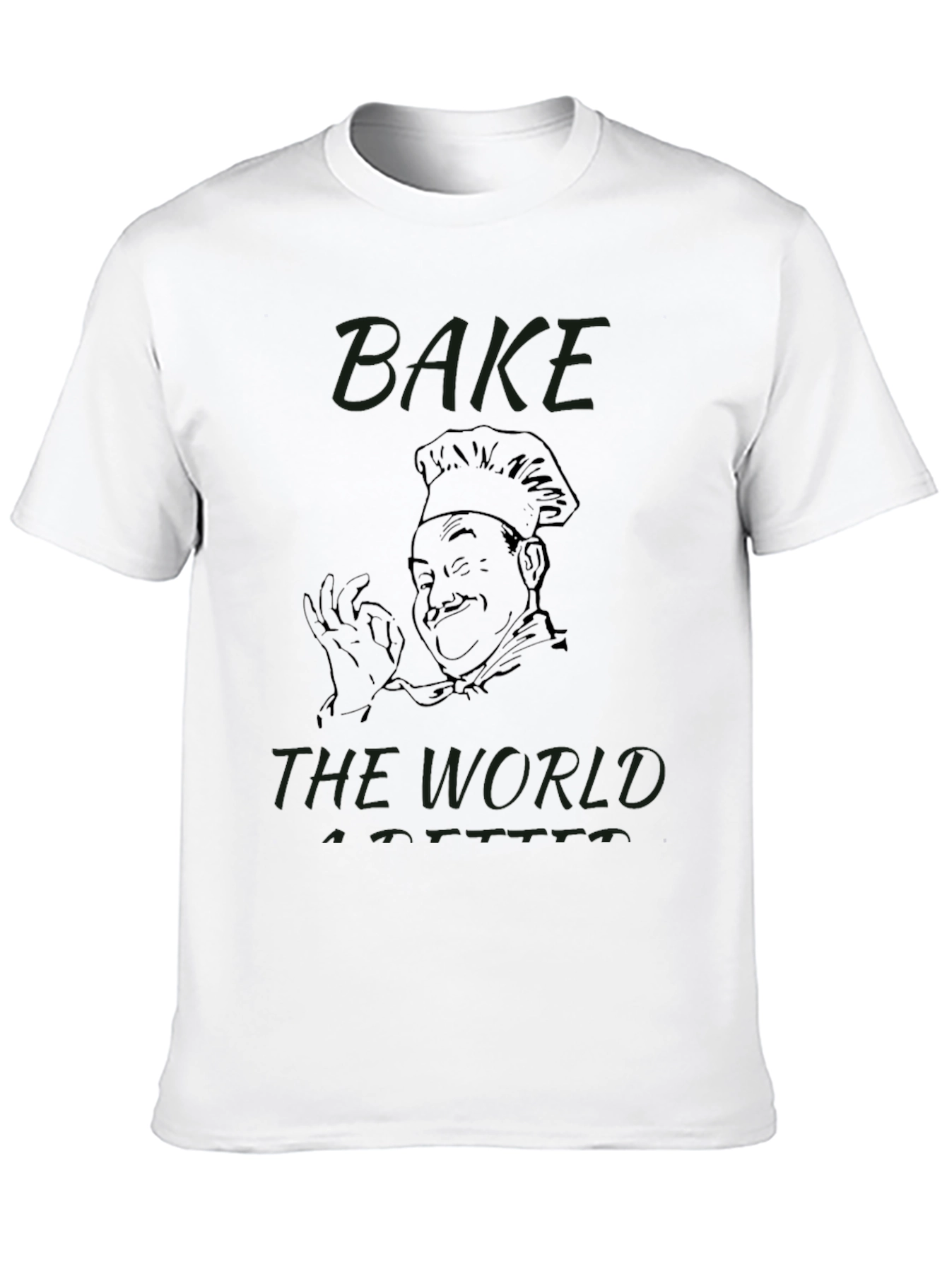 Bake the World Better Black Graphic Tee