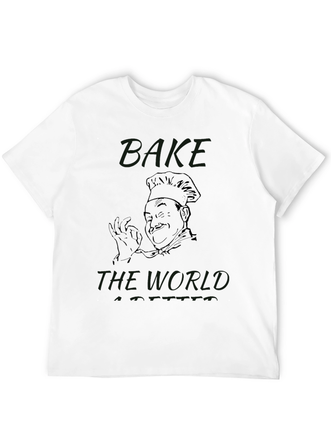 Bake the World Better Black Graphic Tee