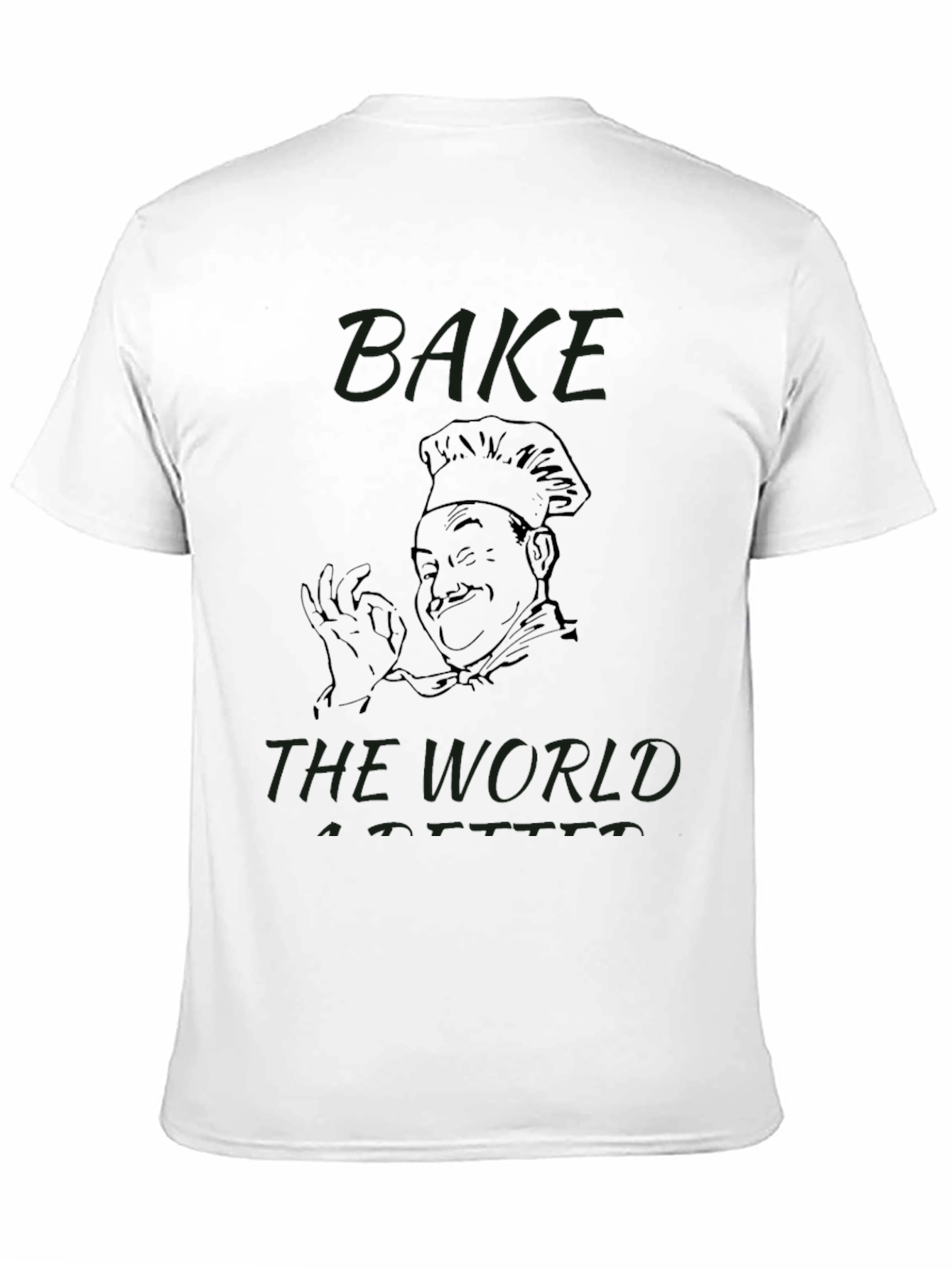 Bake the World Better Black Graphic Tee