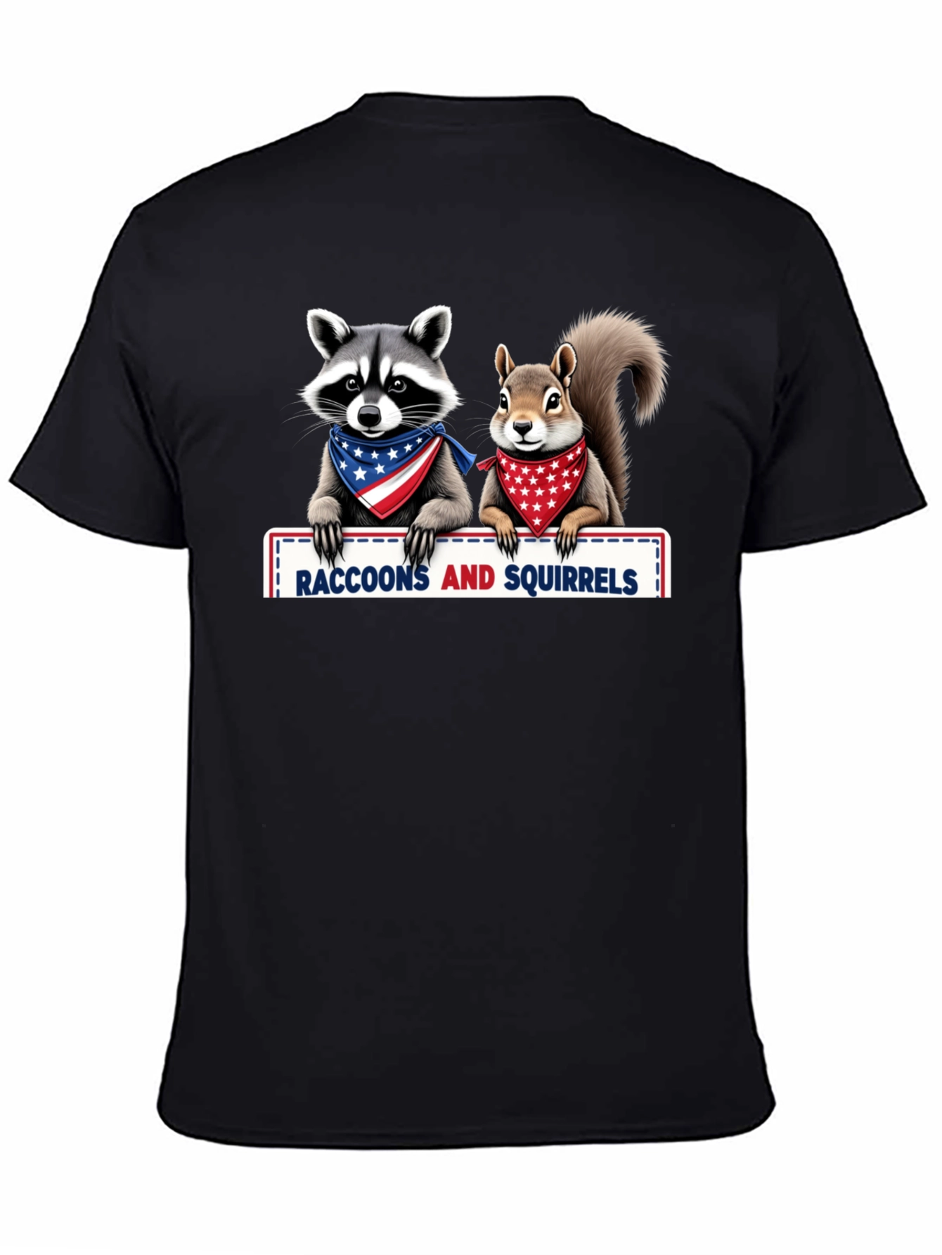 Raccoons and Squirrels Patriotic T-Shirt
