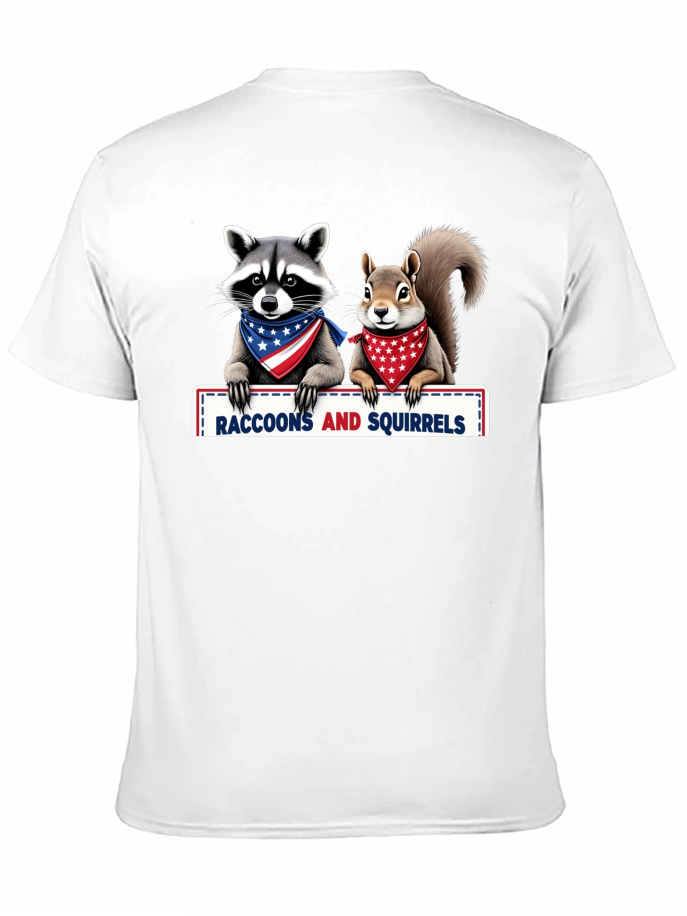 Raccoons and Squirrels Patriotic T-Shirt