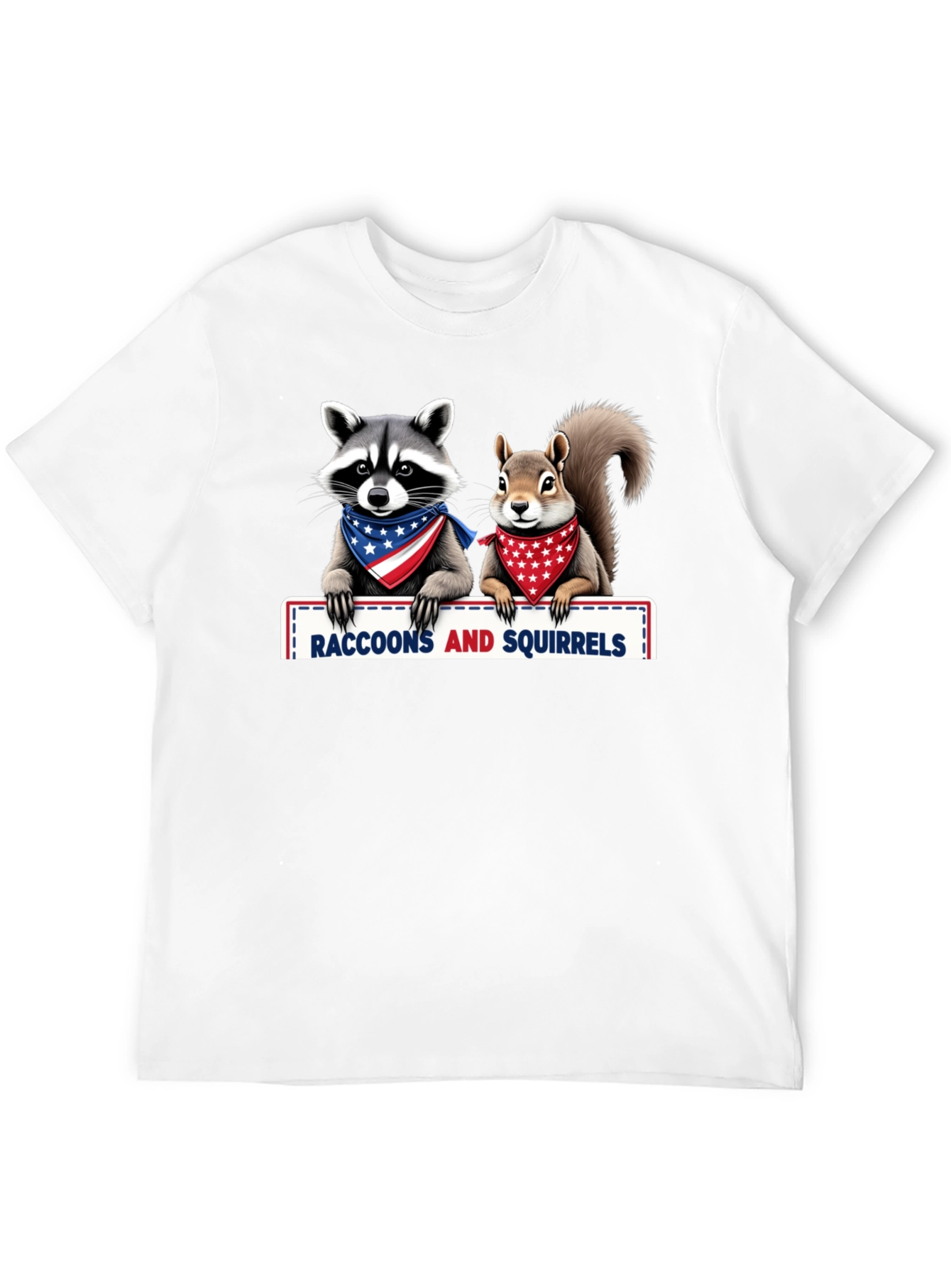 Raccoons and Squirrels Patriotic T-Shirt
