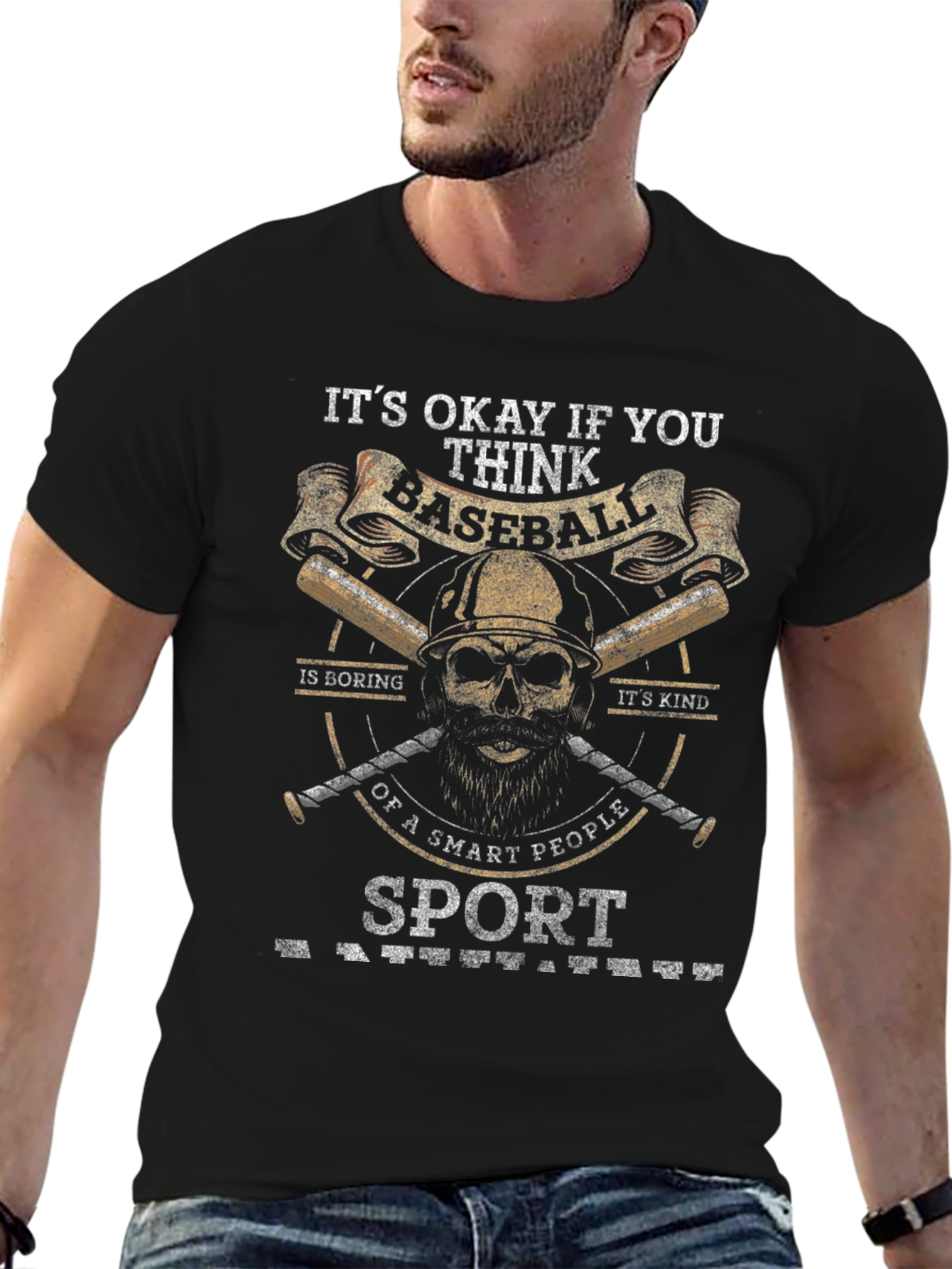 Baseball Smart People Sport Graphic T-Shirt