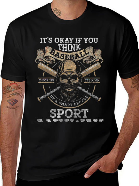 Baseball Smart People Sport Graphic T-Shirt