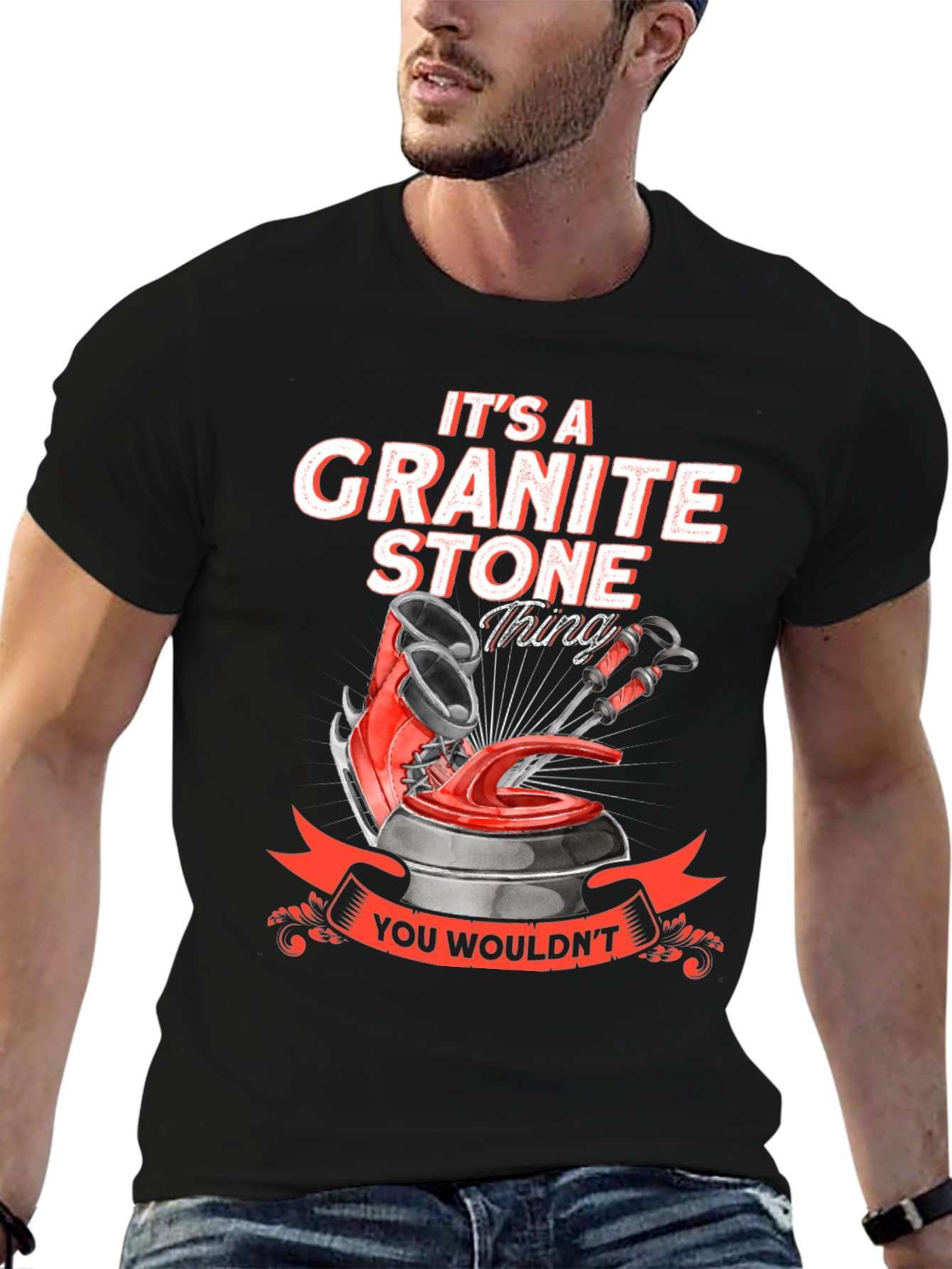 Granite Stone Curling T-Shirt