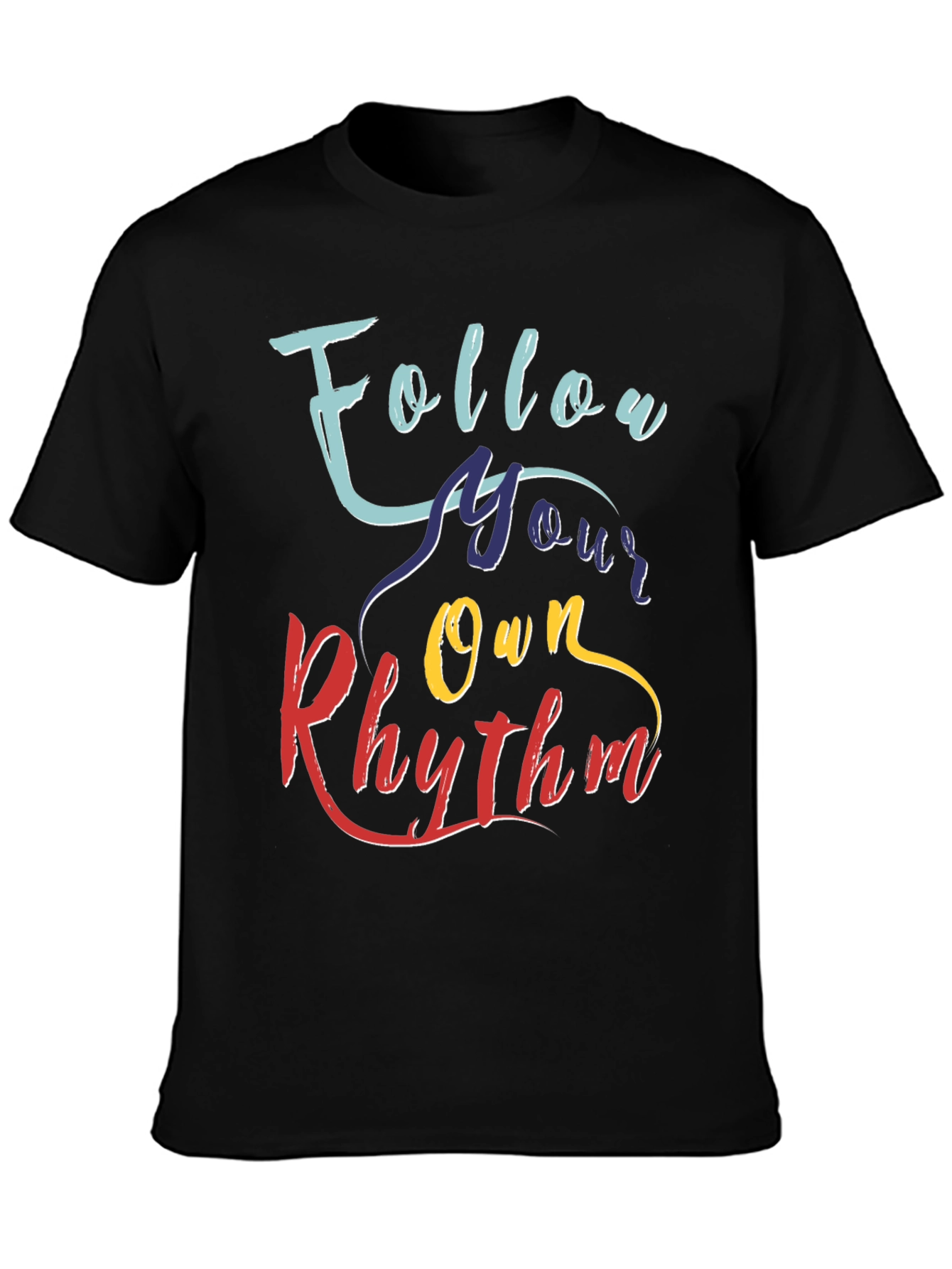 Follow Your Own Rhythm Graphic Tee - Black
