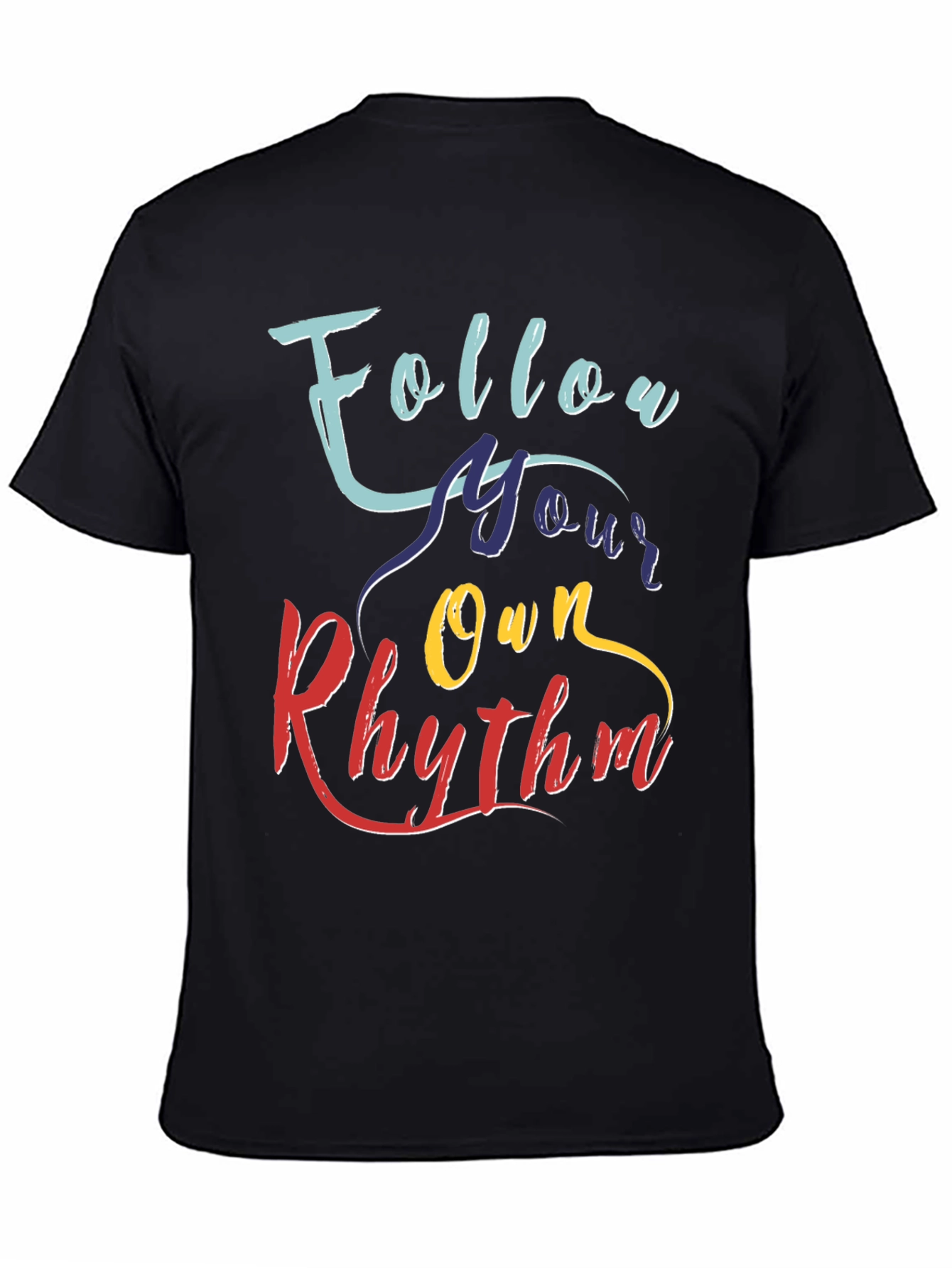 Follow Your Own Rhythm Graphic Tee - Black