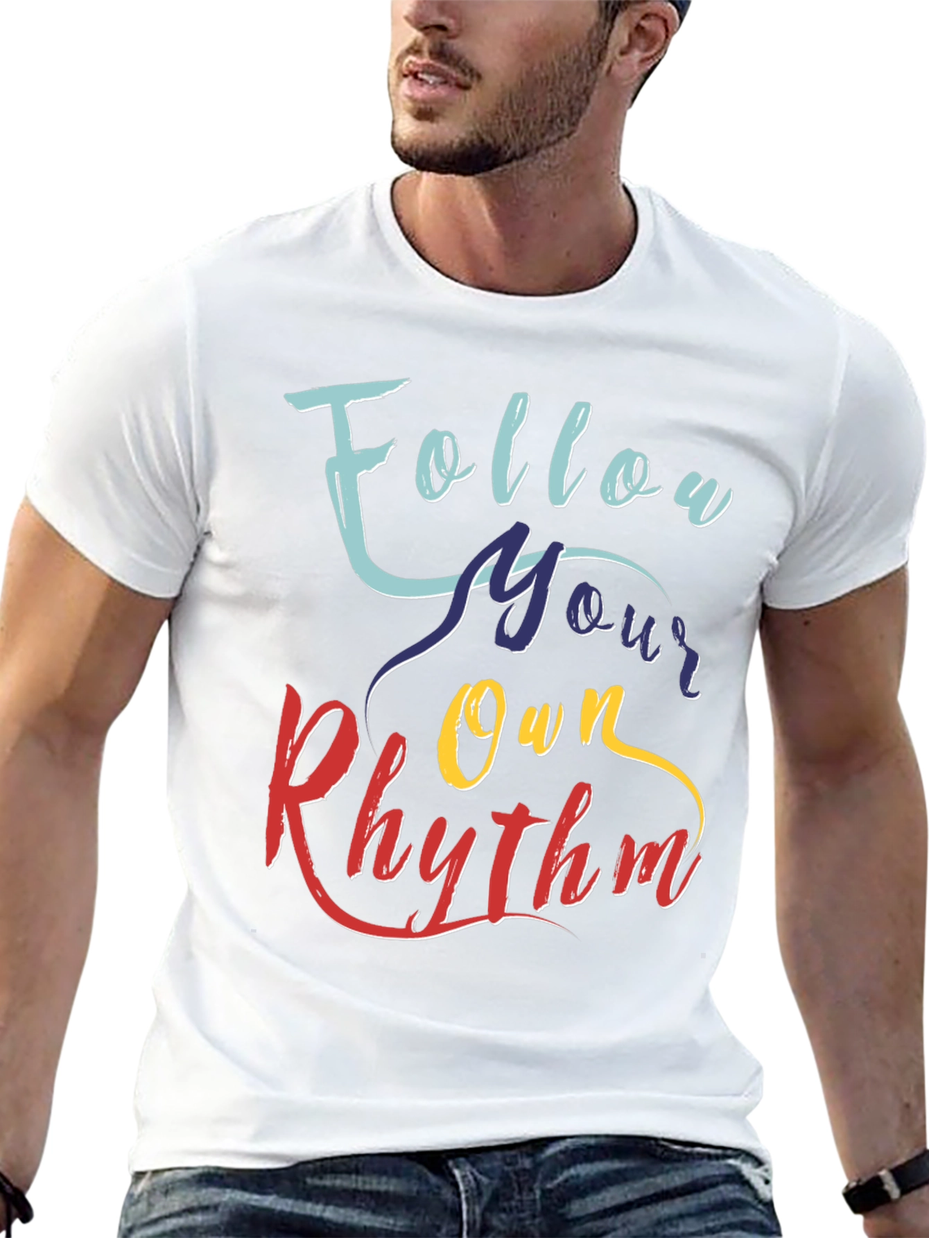 Follow Your Own Rhythm Graphic Tee - Black