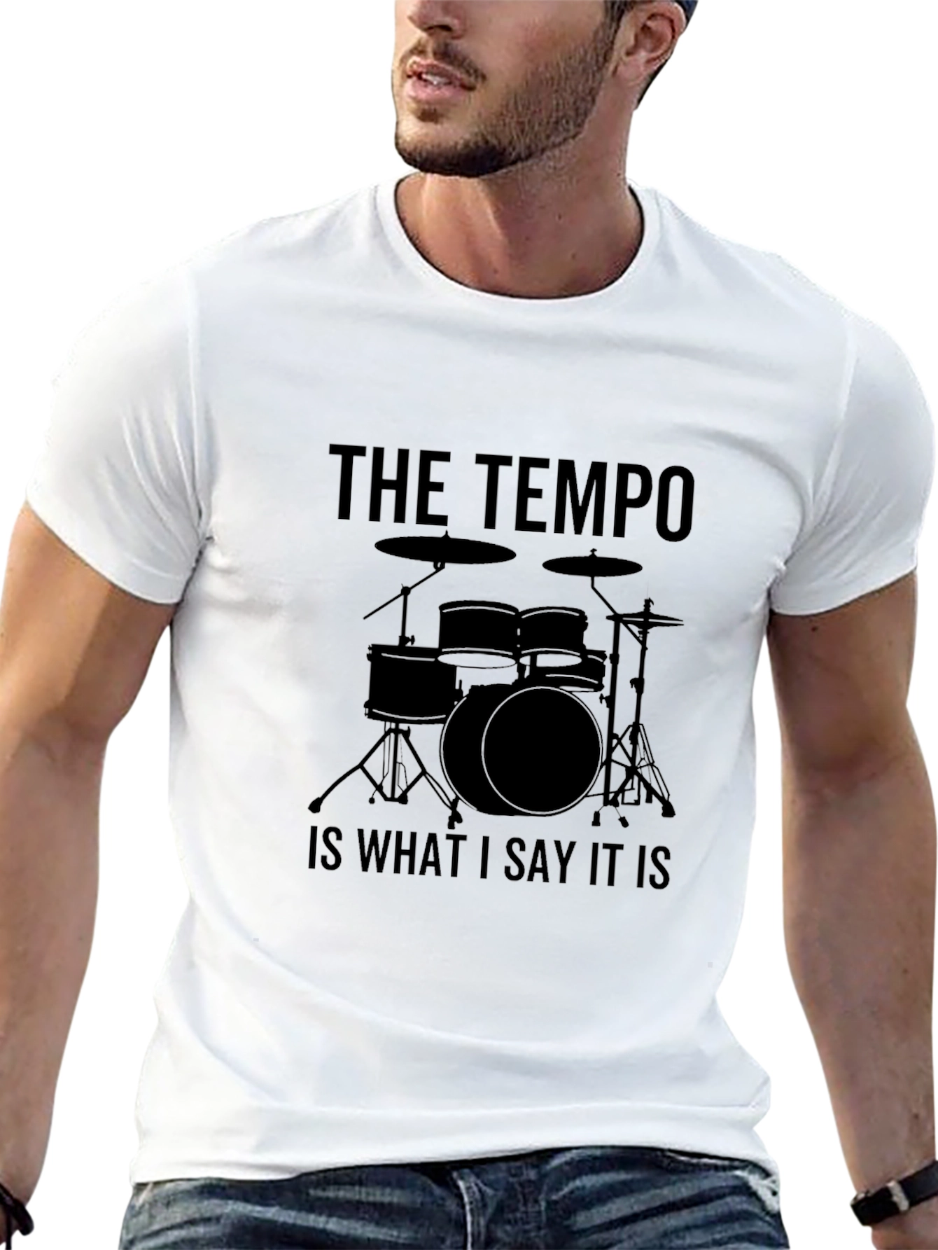 The Tempo Drummer T-Shirt - Music Lover Tee