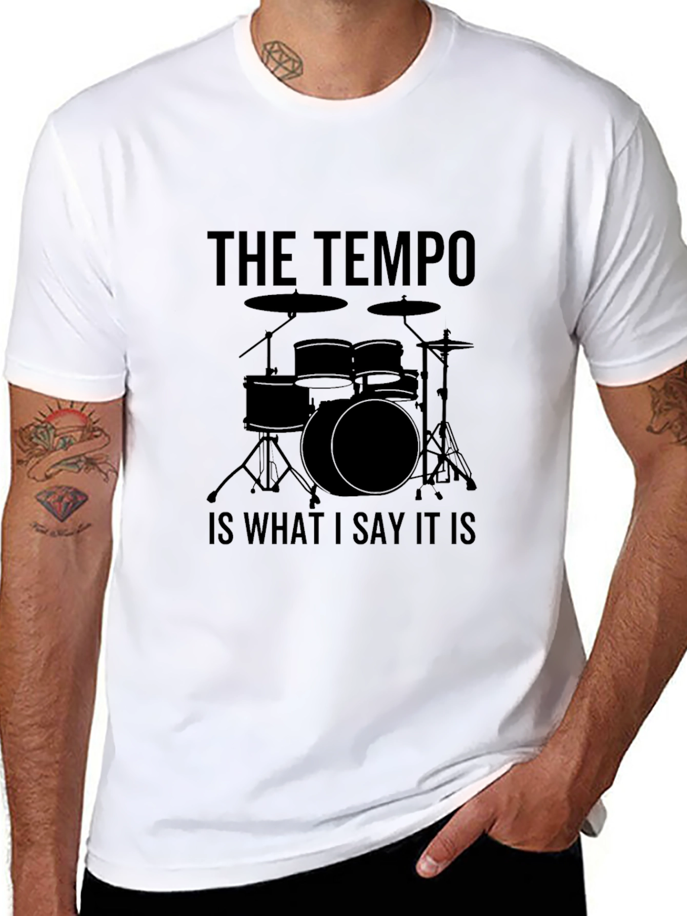 The Tempo Drummer T-Shirt - Music Lover Tee