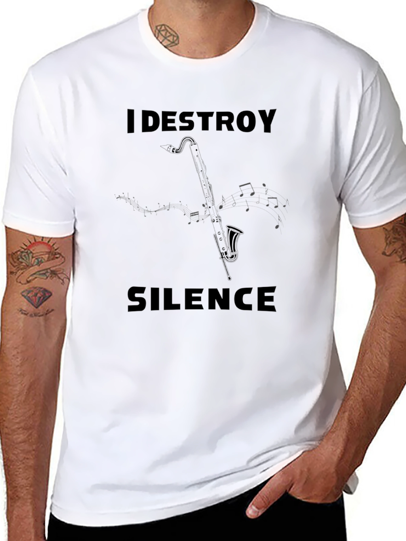 I Destroy Silence T-Shirt - Music Lover Tee