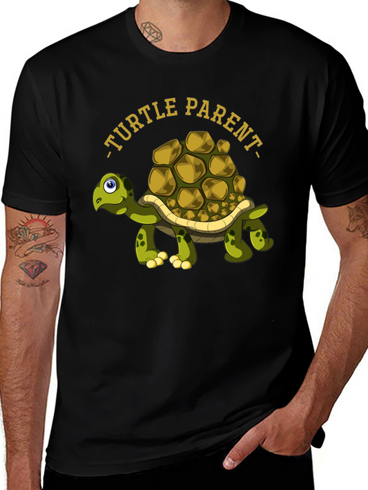 Turtle Parent Graphic Tee - Cute Animal Lover Shirt