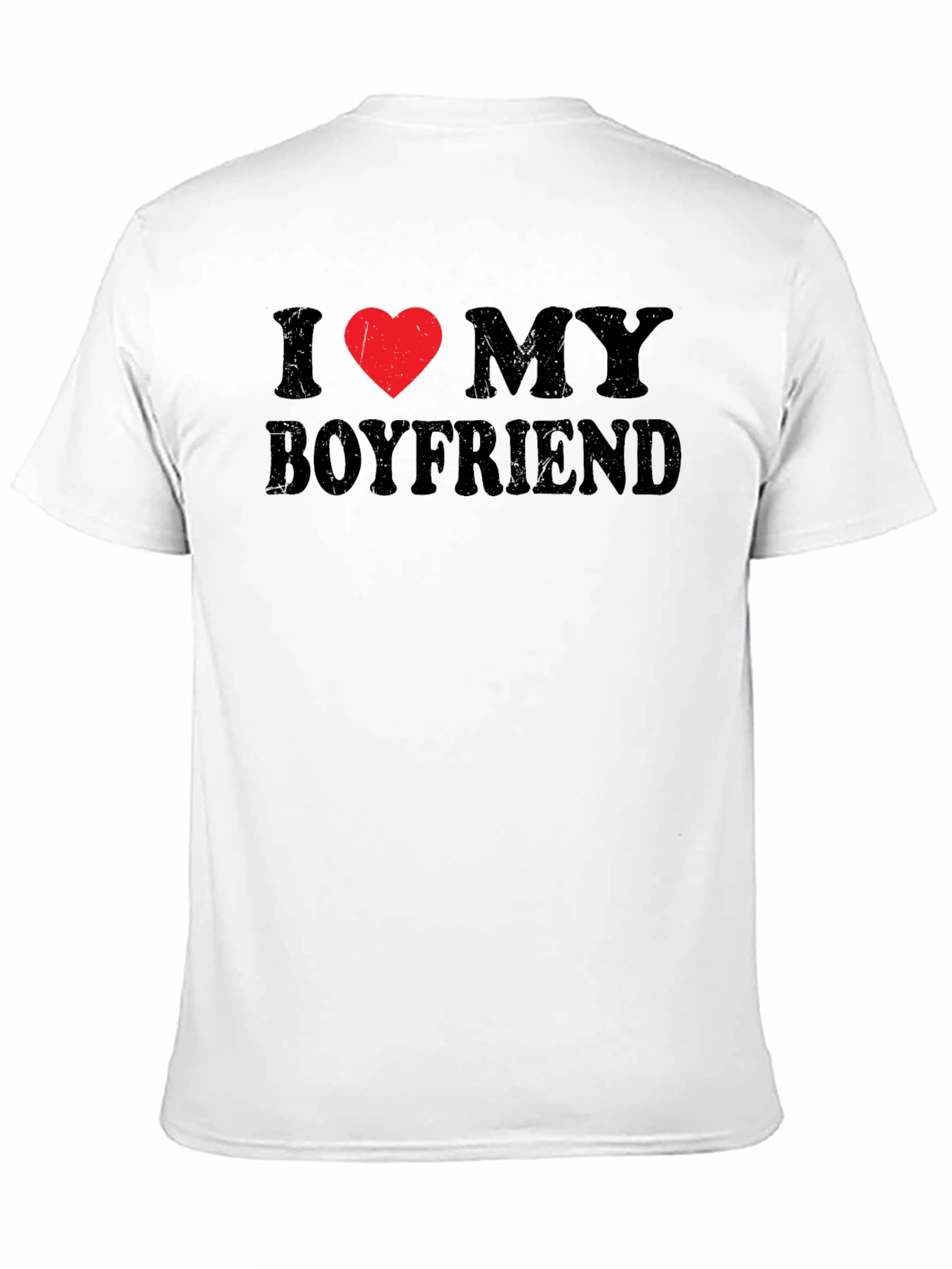 I Heart My Boyfriend Black T-Shirt