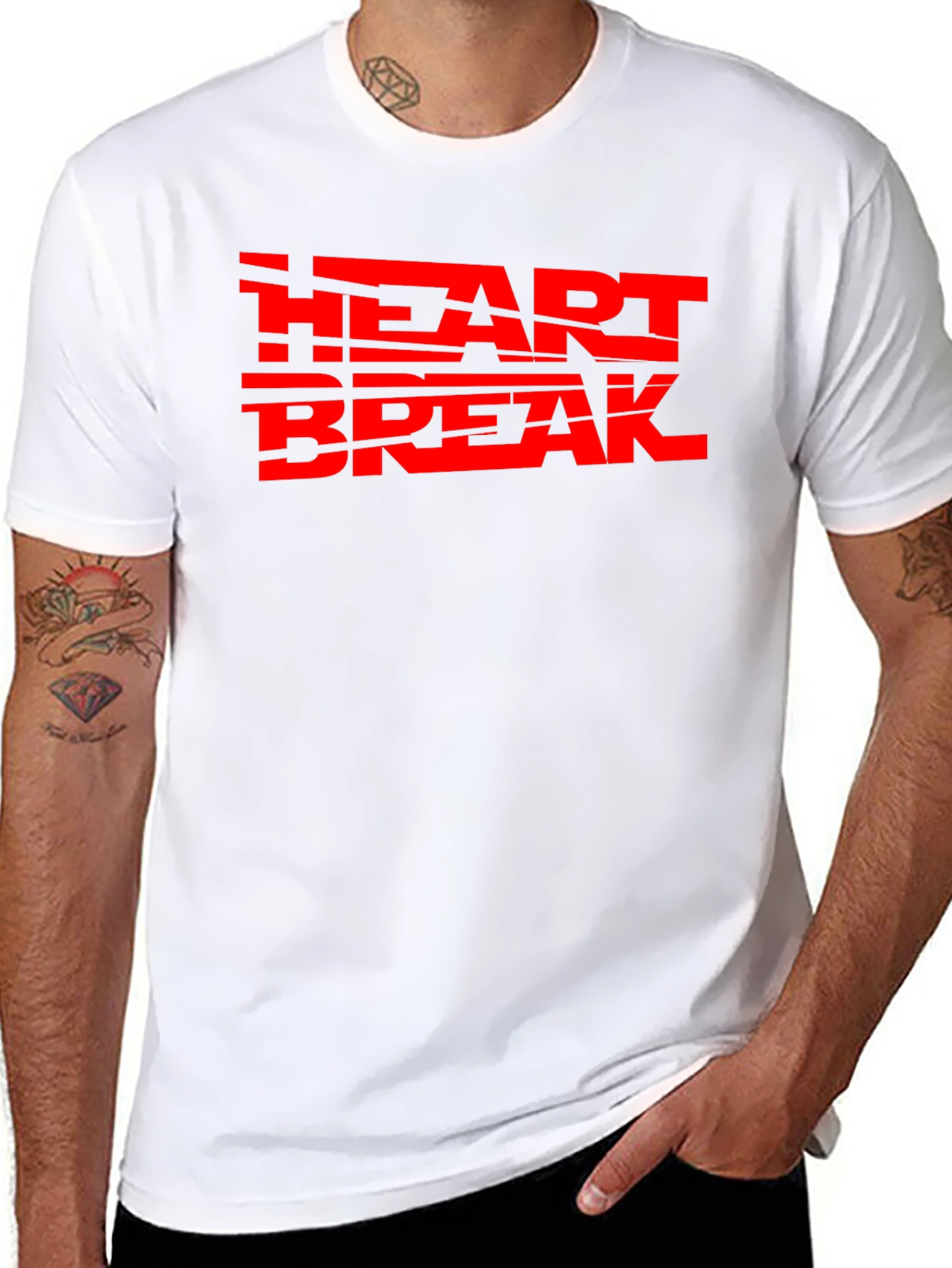 Heartbreak Graphic Tee - Mens Black T-Shirt