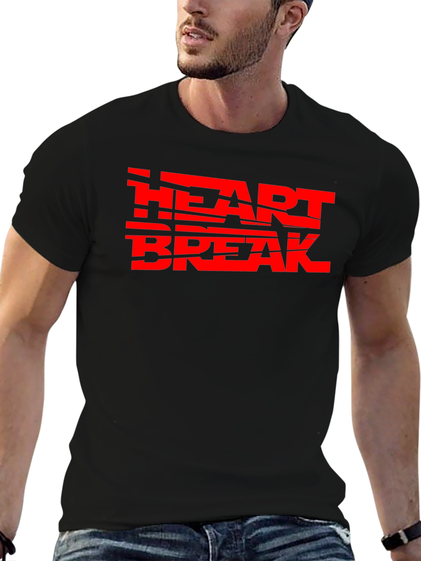 Heartbreak Graphic Tee - Mens Black T-Shirt