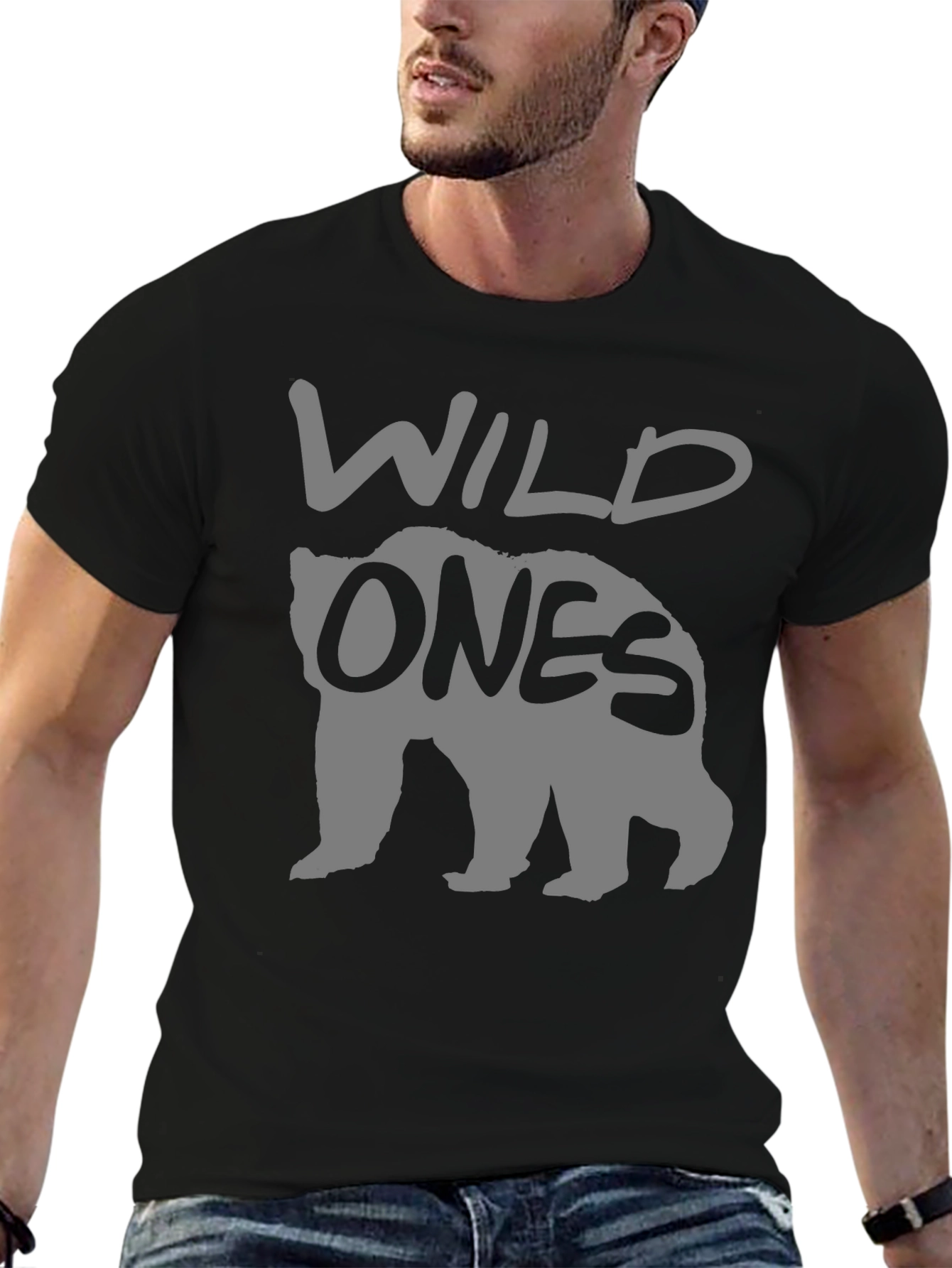 Wild Ones Bear Graphic T-Shirt