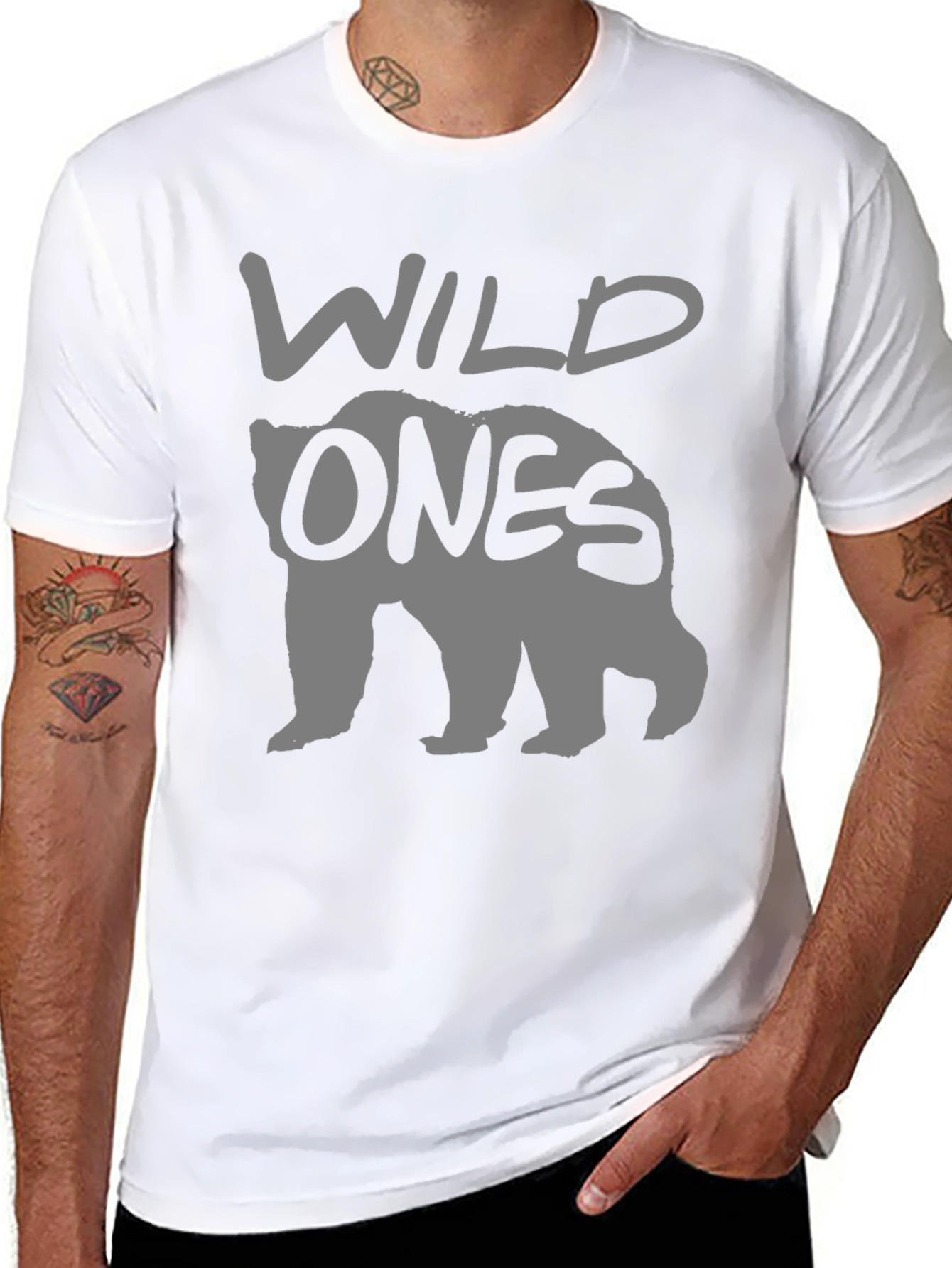 Wild Ones Bear Graphic T-Shirt