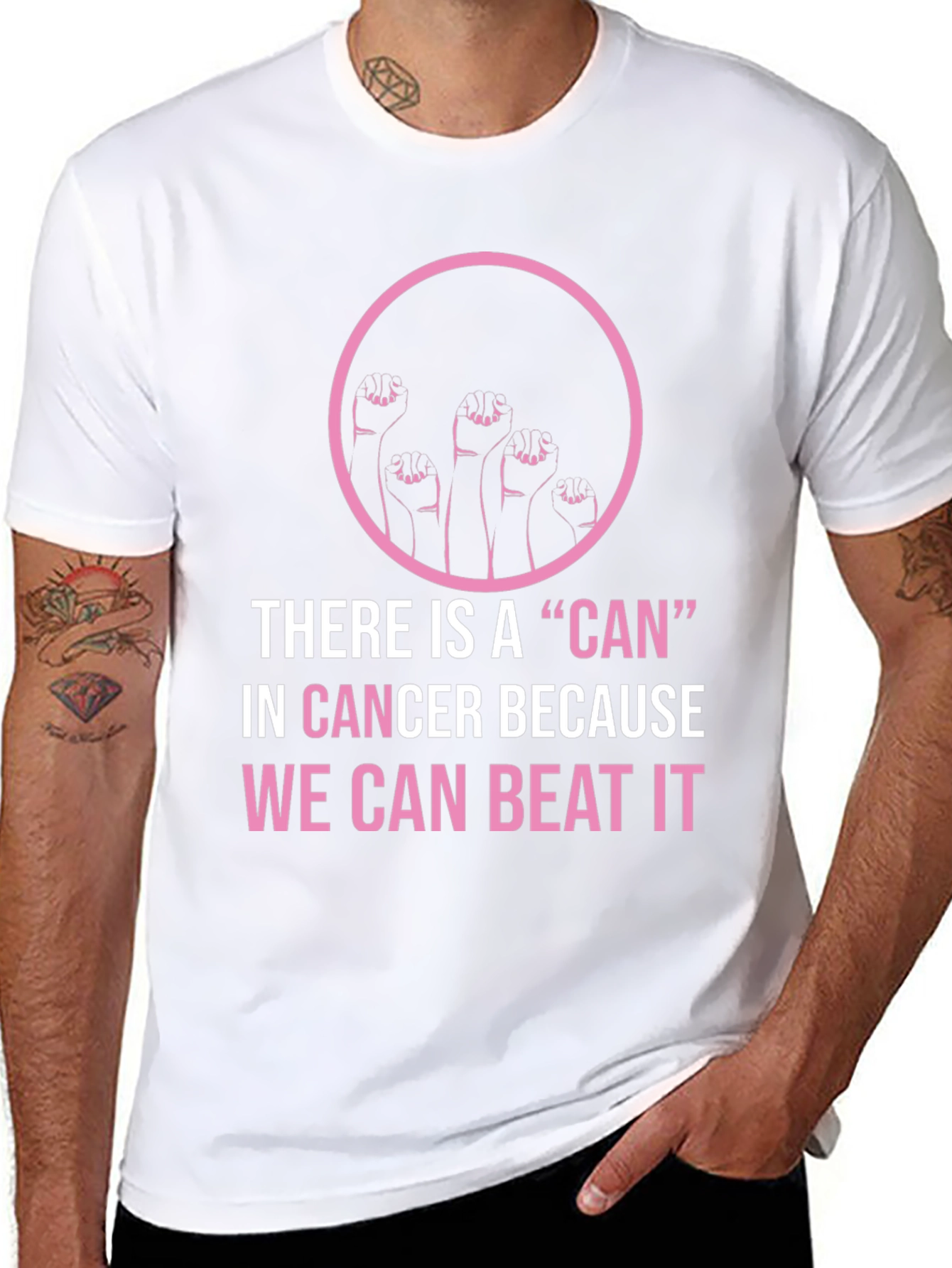 Cancer Awareness T-Shirt - We Can Beat It!