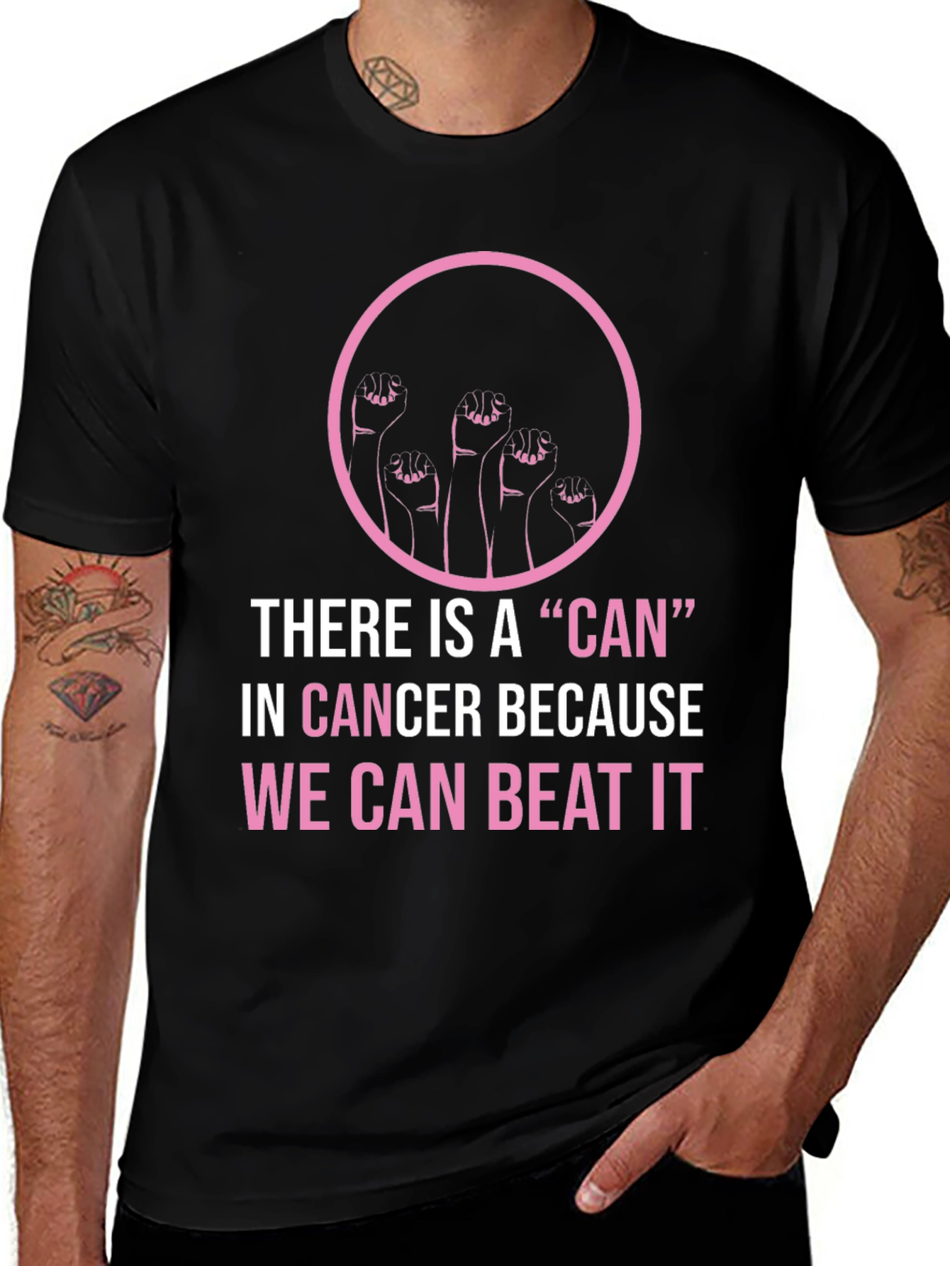 Cancer Awareness T-Shirt - We Can Beat It!
