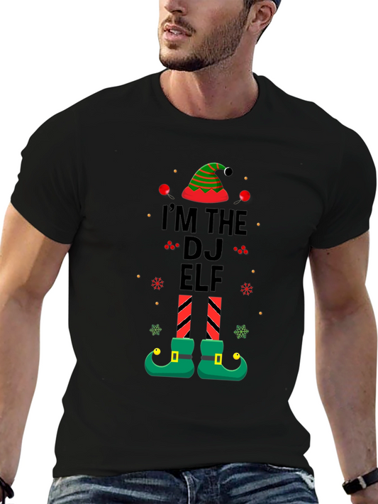 Im the DJ Elf Christmas Graphic T-Shirt