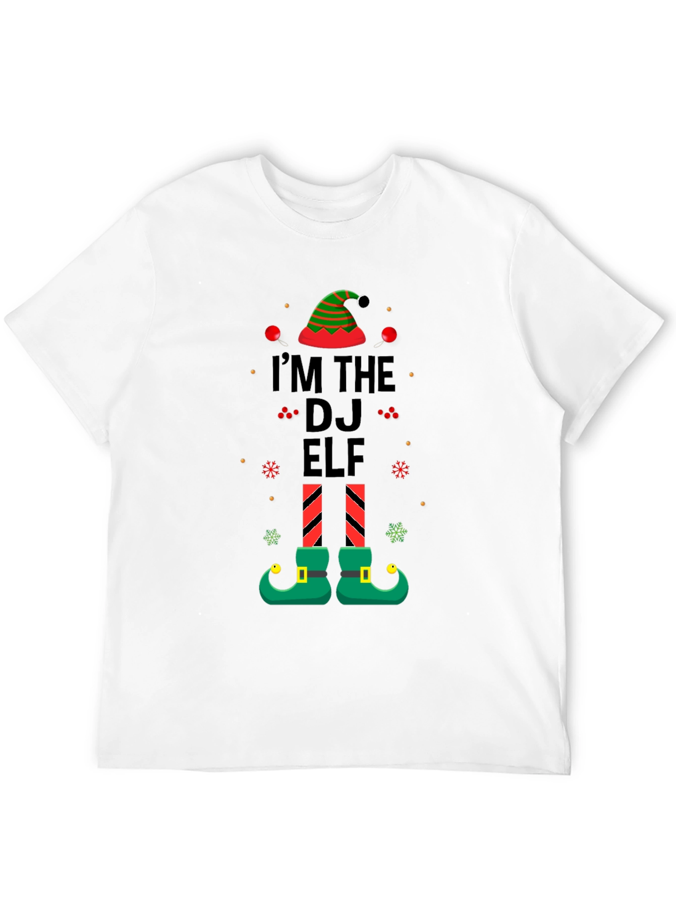 Im the DJ Elf Christmas Graphic T-Shirt